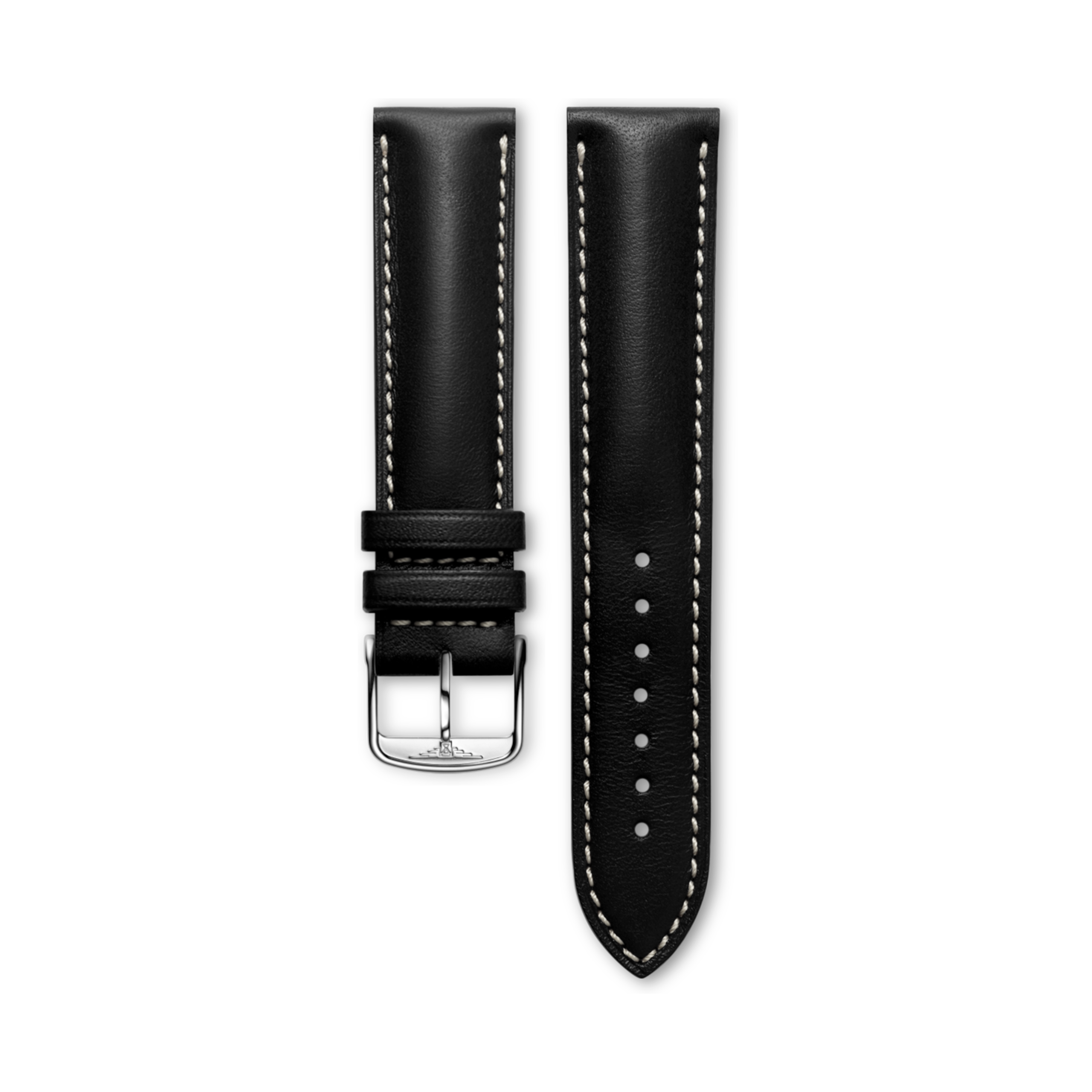 Longines Matt black calf leather strap - L682125255 & L649101658
