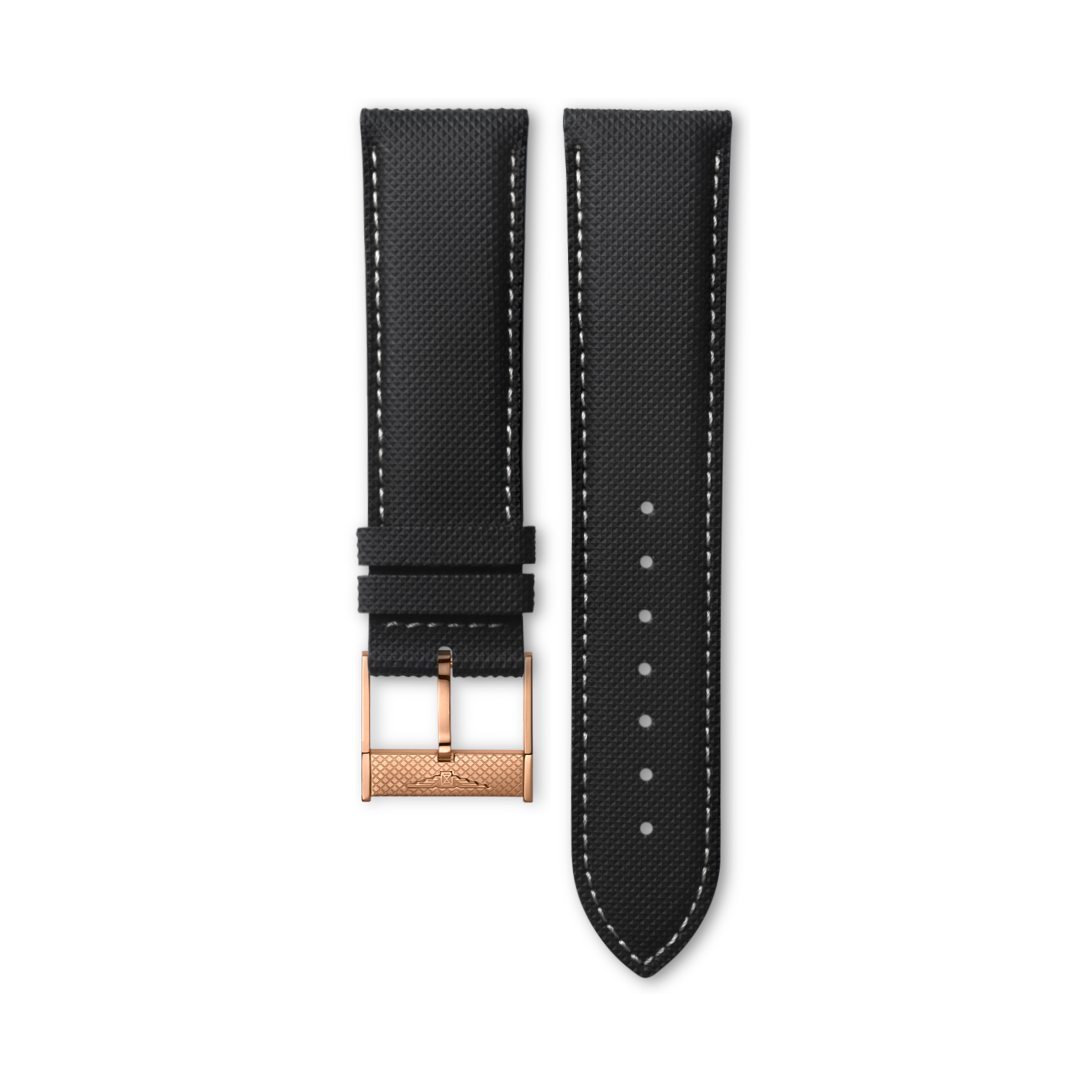 Longines Matt black calf leather strap Strap - L682150802 & L649129715