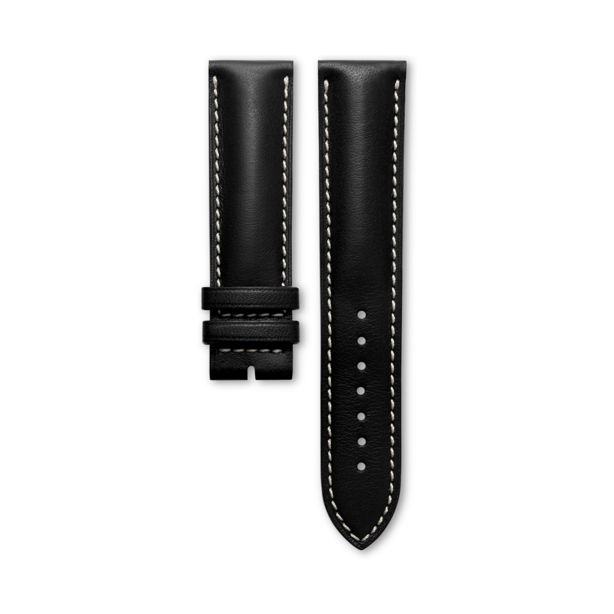マットブラック カーフレザー ストラップ 20mm | Cl682123750 | コン