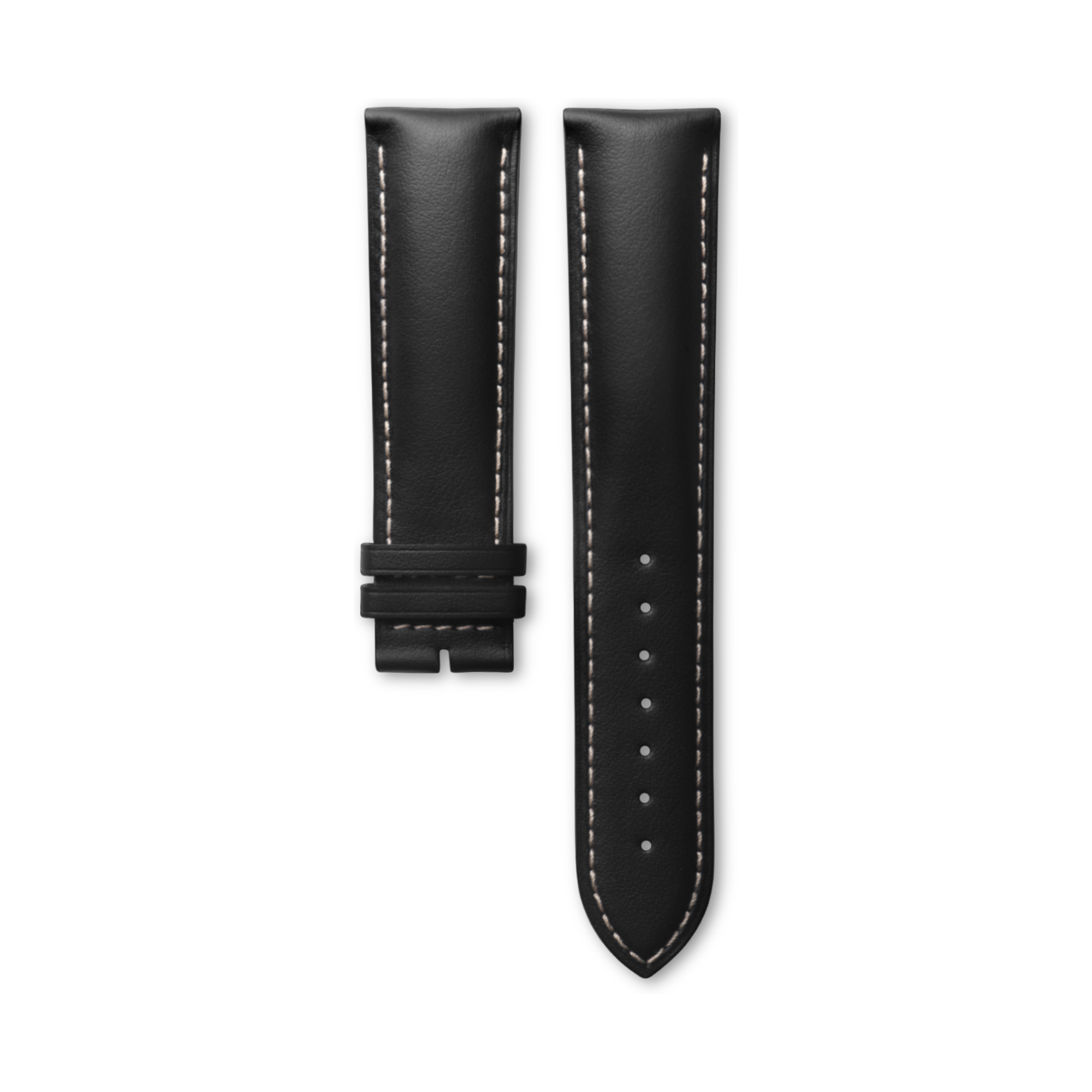 Matt Black Calf Leather Strap 21mm | CL682124852 | CONQUEST