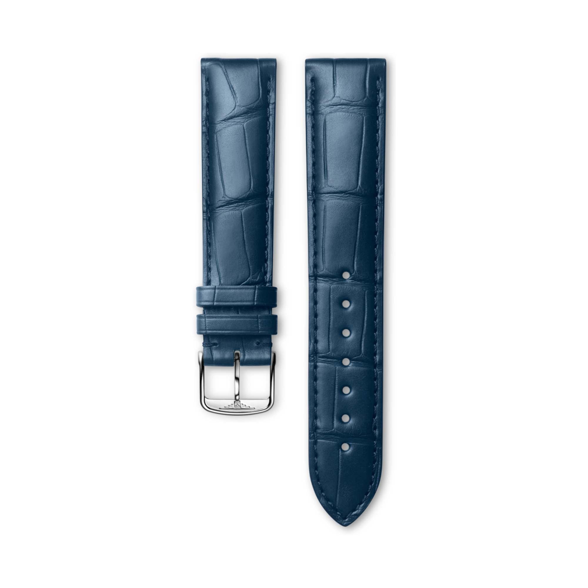 Matt Blue Alligator Strap 19mm | Cl682154063 | LONGINES DOLCEVITA