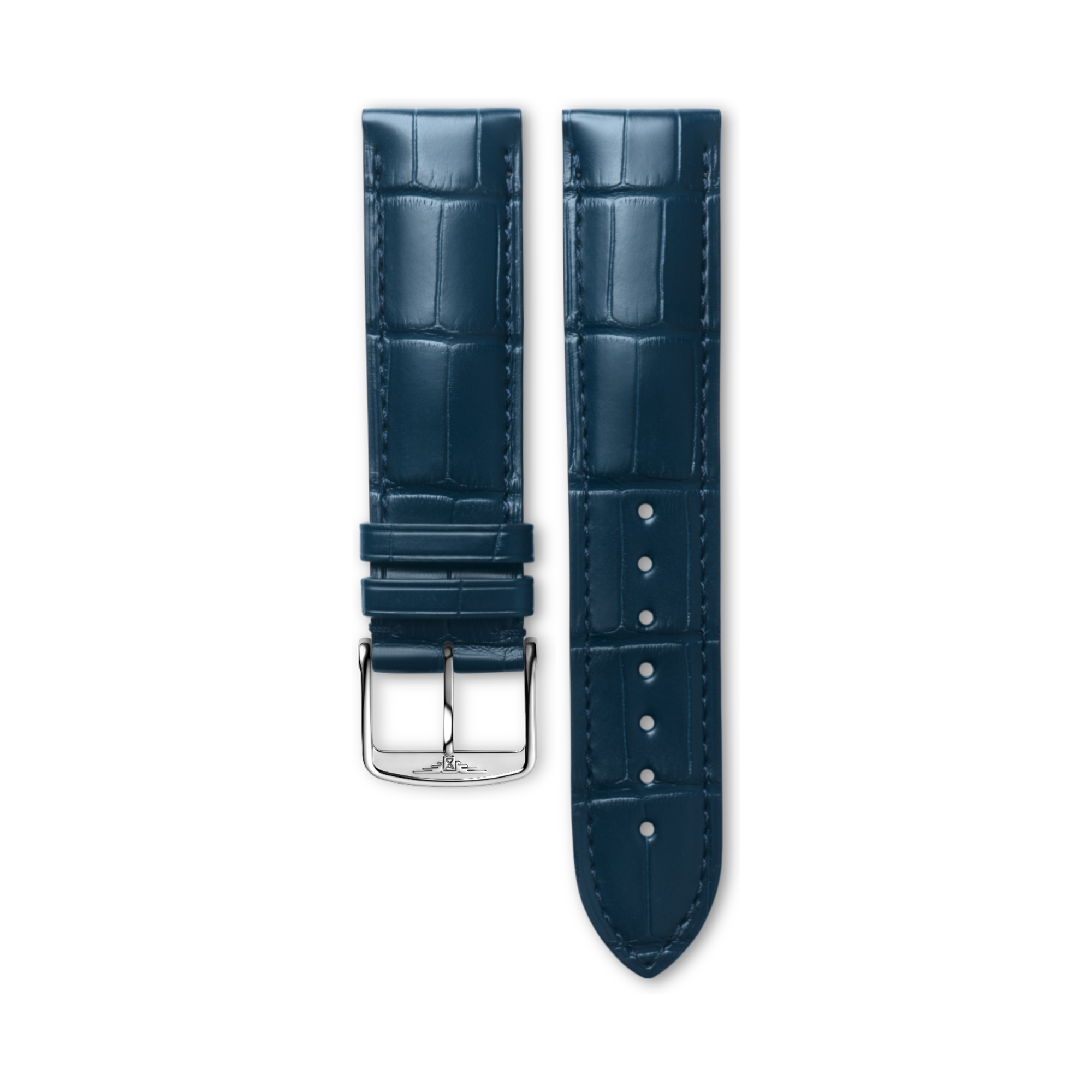Matt Blue Alligator Strap CL682160033, 21mm, FLAGSHIP CLASSIC