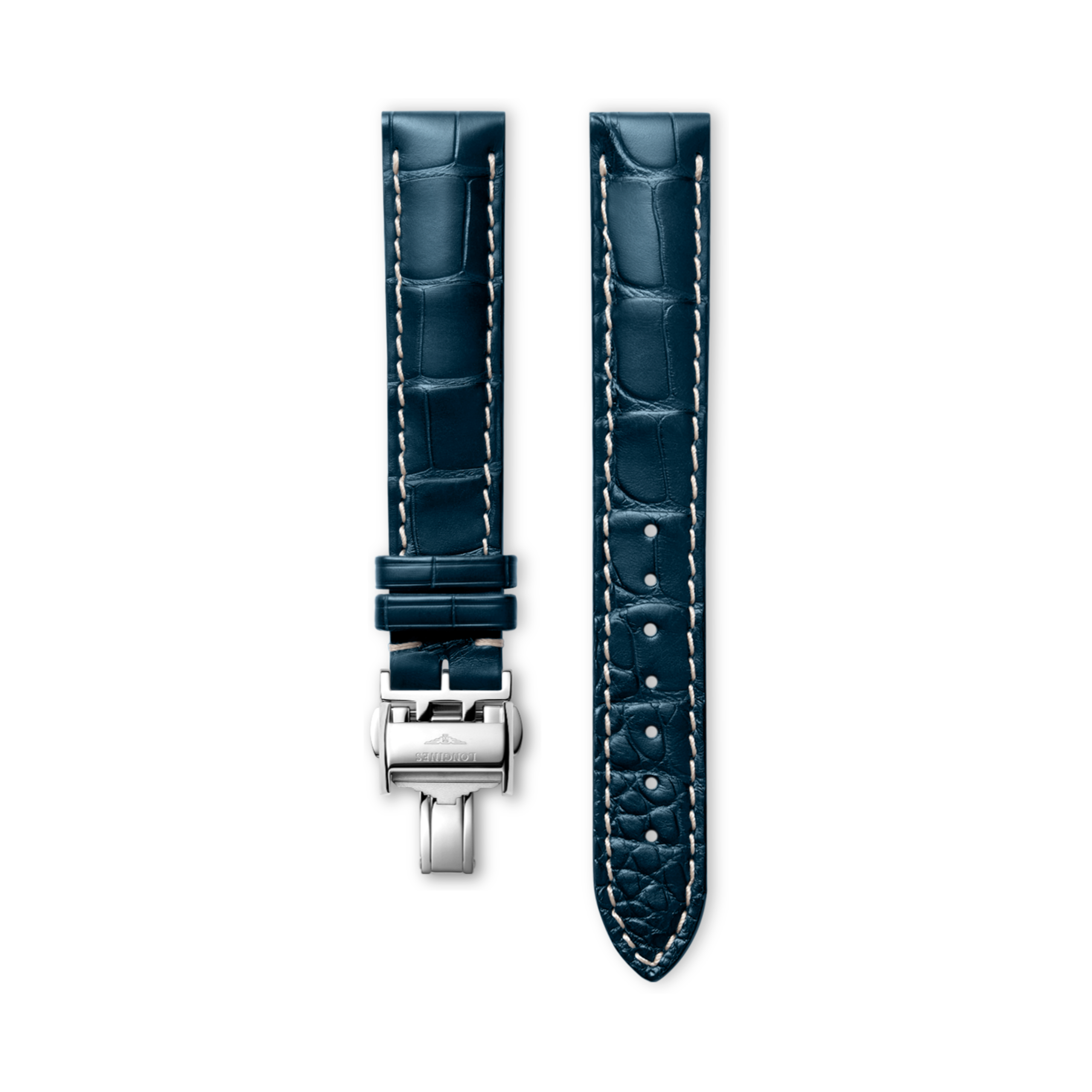 Longines Matt blue alligator strap - L682153040 & L639120585