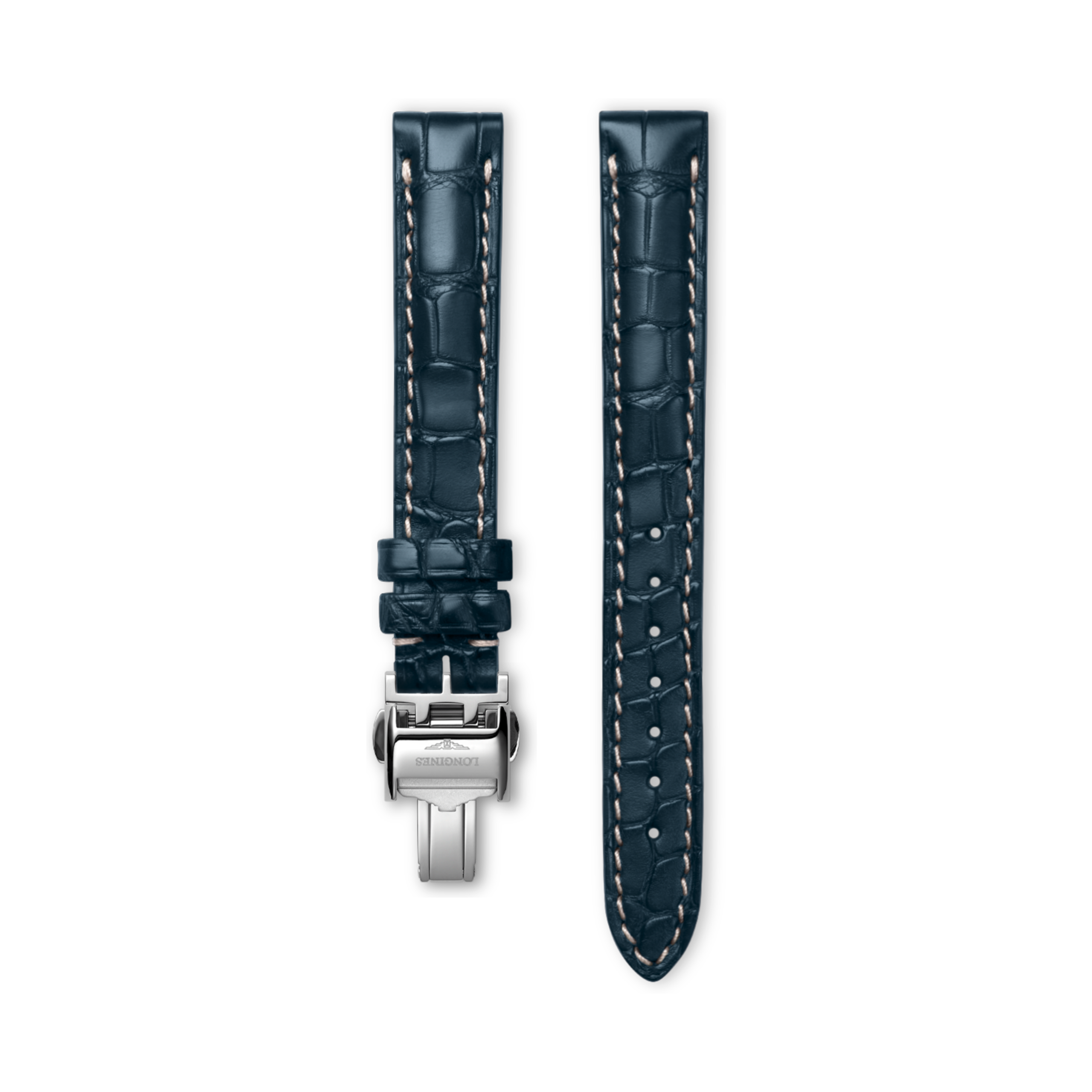 Longines Matt blue alligator strap - L682153041 & L639120586