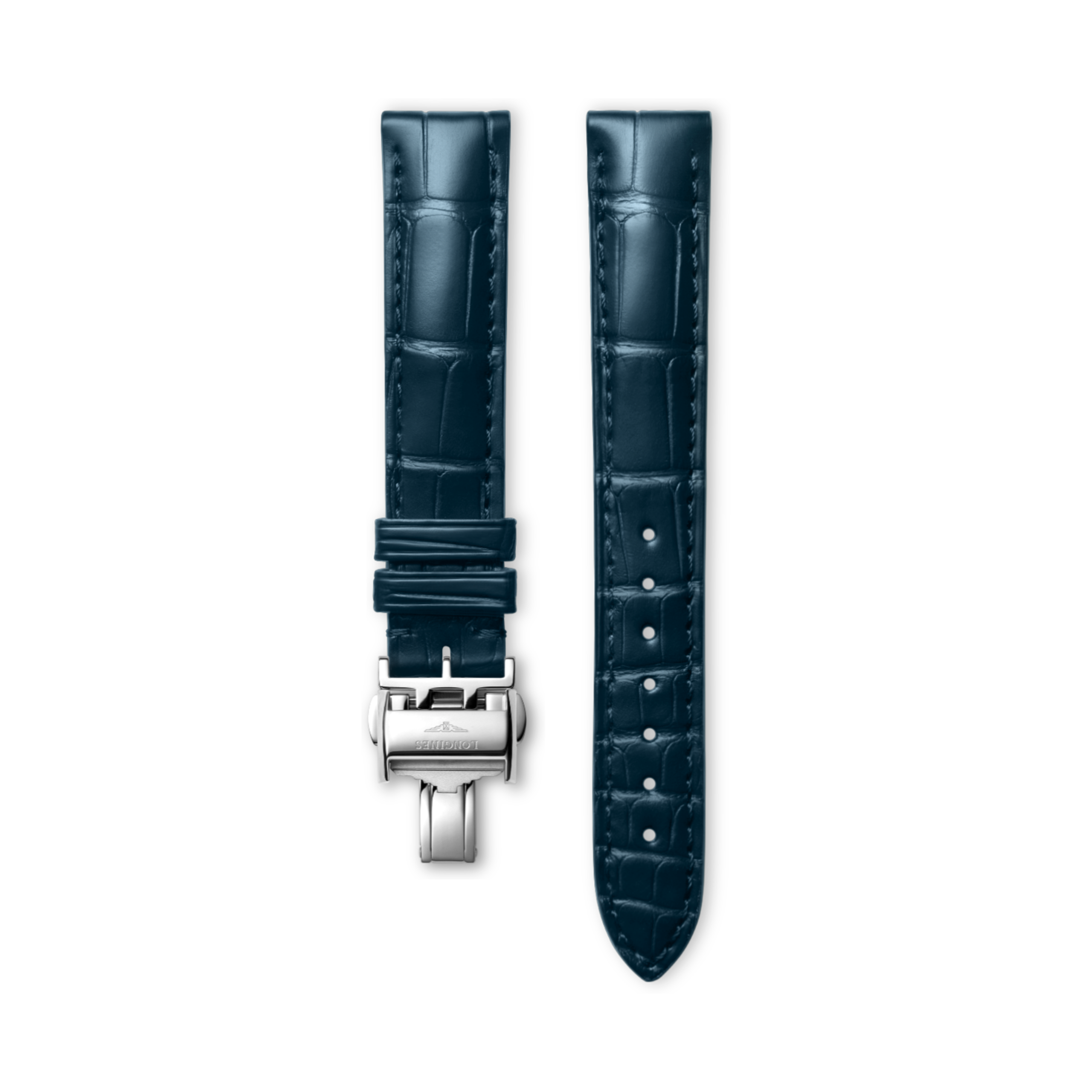 Longines Matt blue alligator strap - L682154079 & L639120585