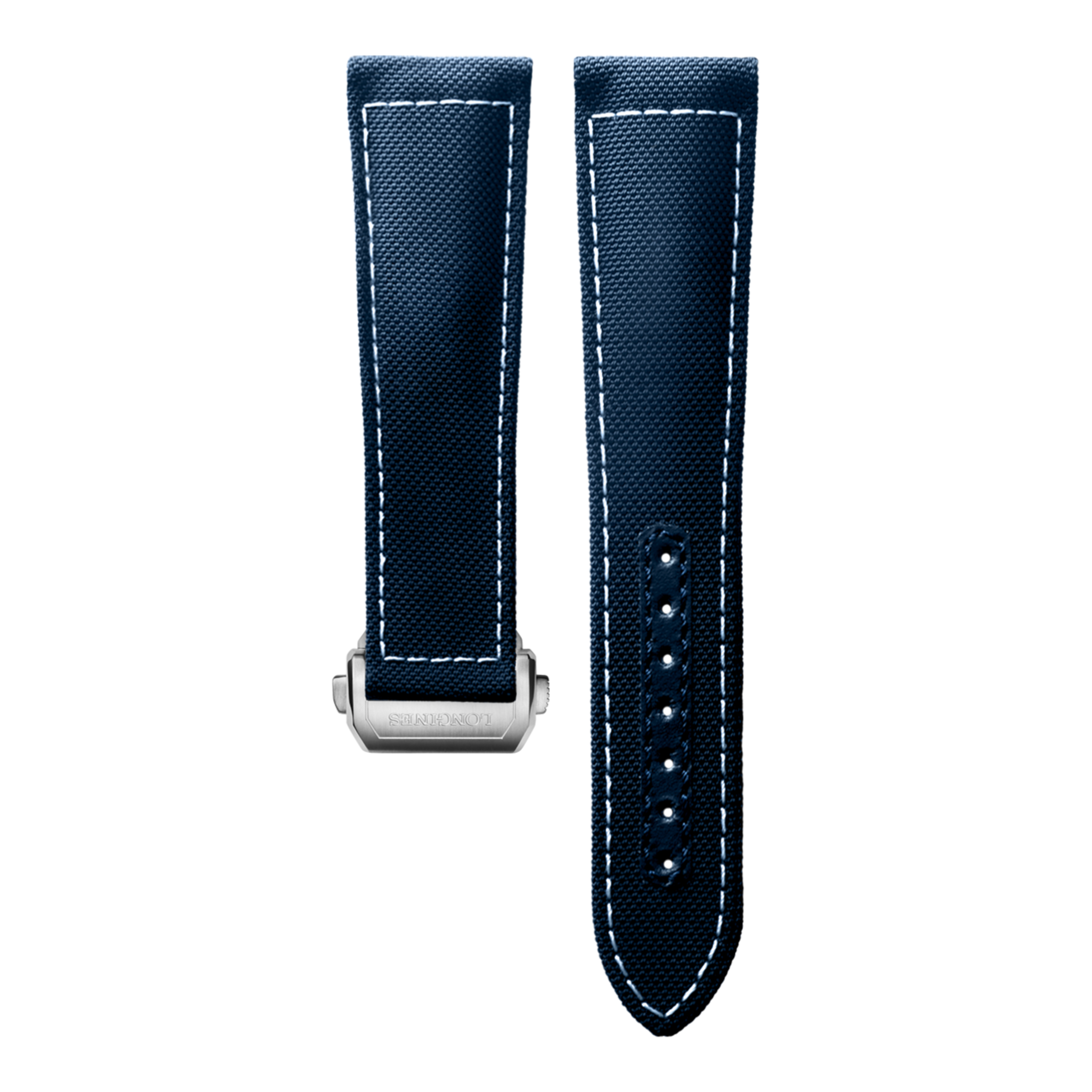 Mattblaues Textilarmband
