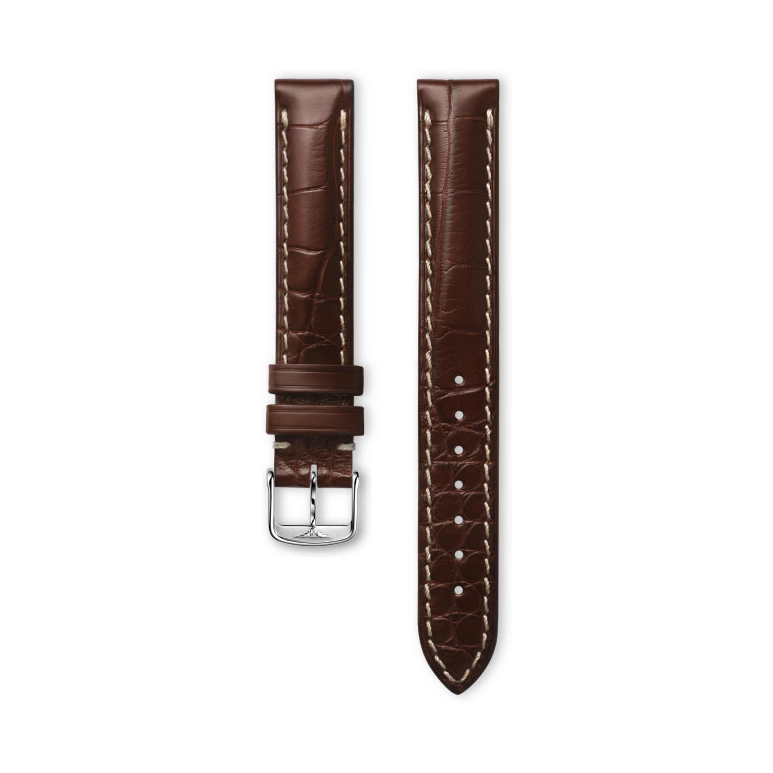 Longines Cinturino alligatore marrone mat Strap - CL682101351