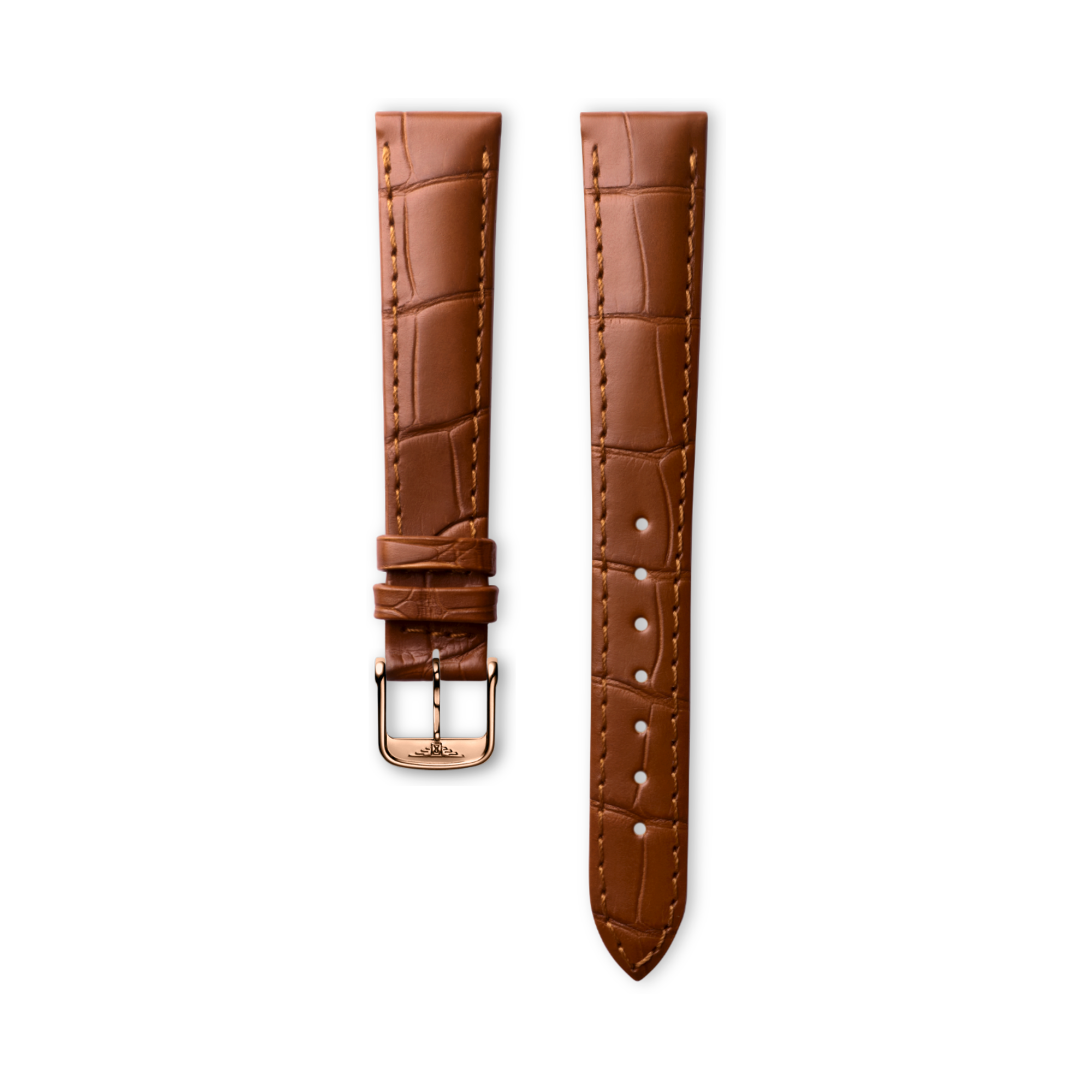 Koyu Kahverengi Timsah Derisi Kayış 15mm | CL682110935 | HERITAGE