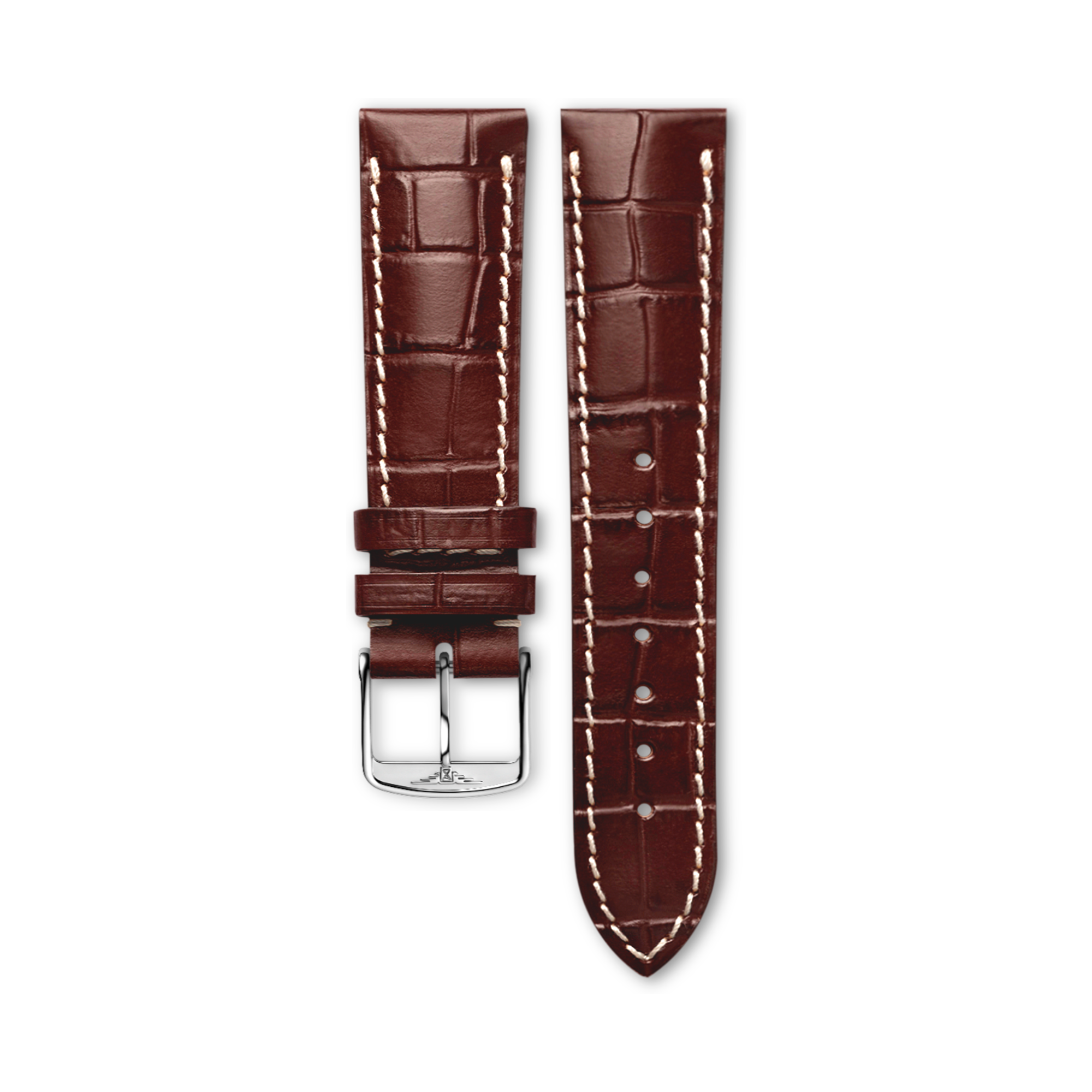 Matt Brown Alligator Strap CL682117633, 22mm, LONGINES EVIDENZA