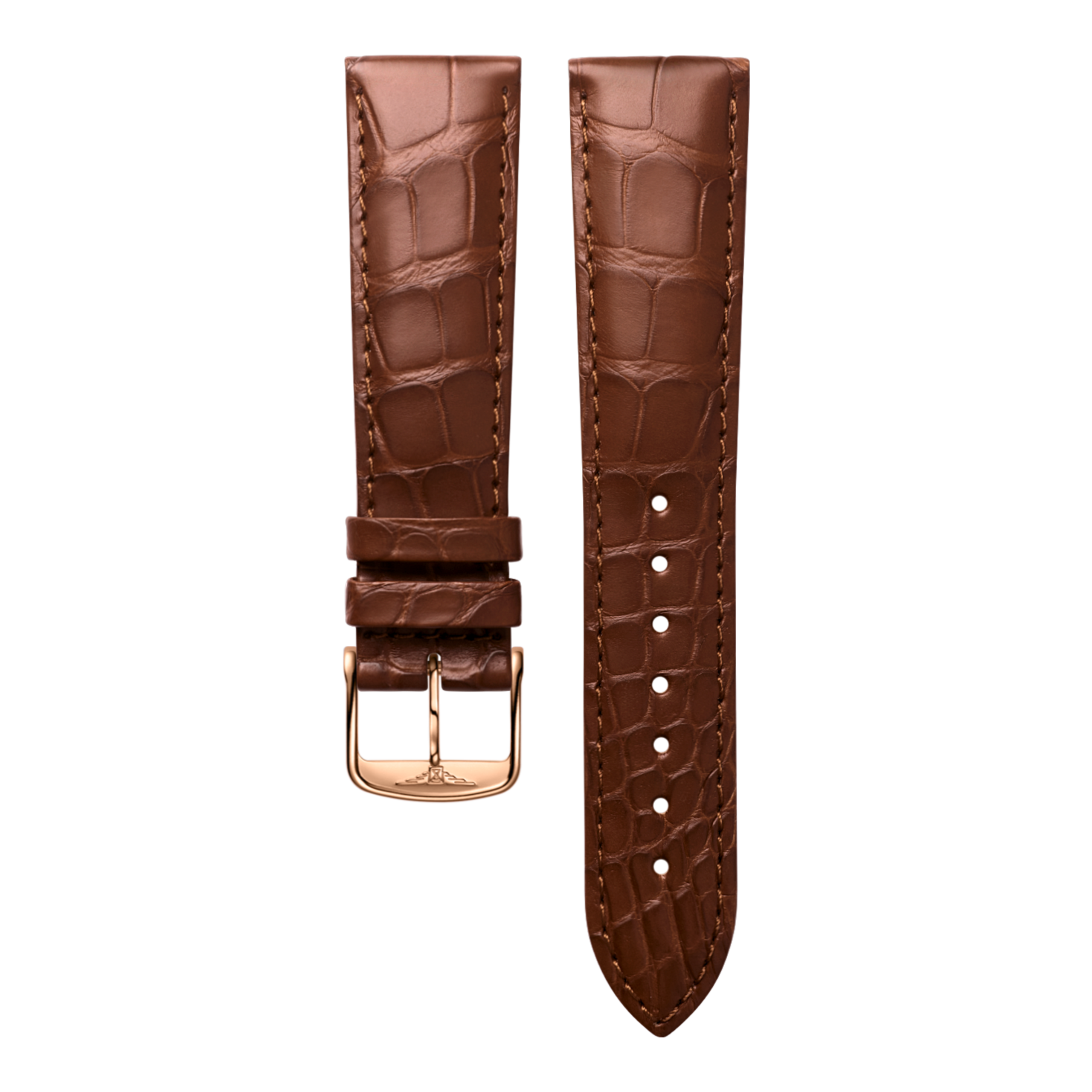 Cinturino alligatore marrone mat