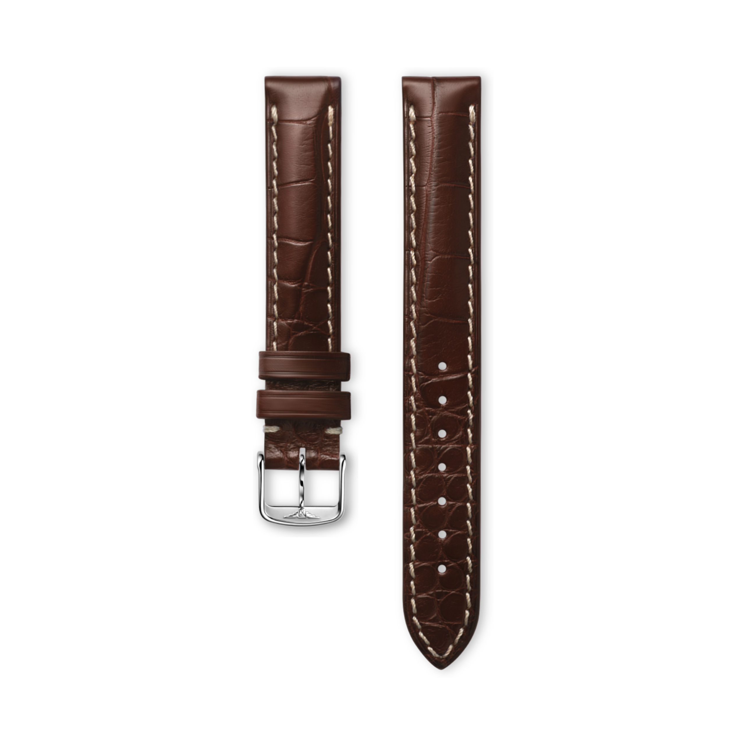 Longines Matt brown alligator strap - L682101351 & L649101652