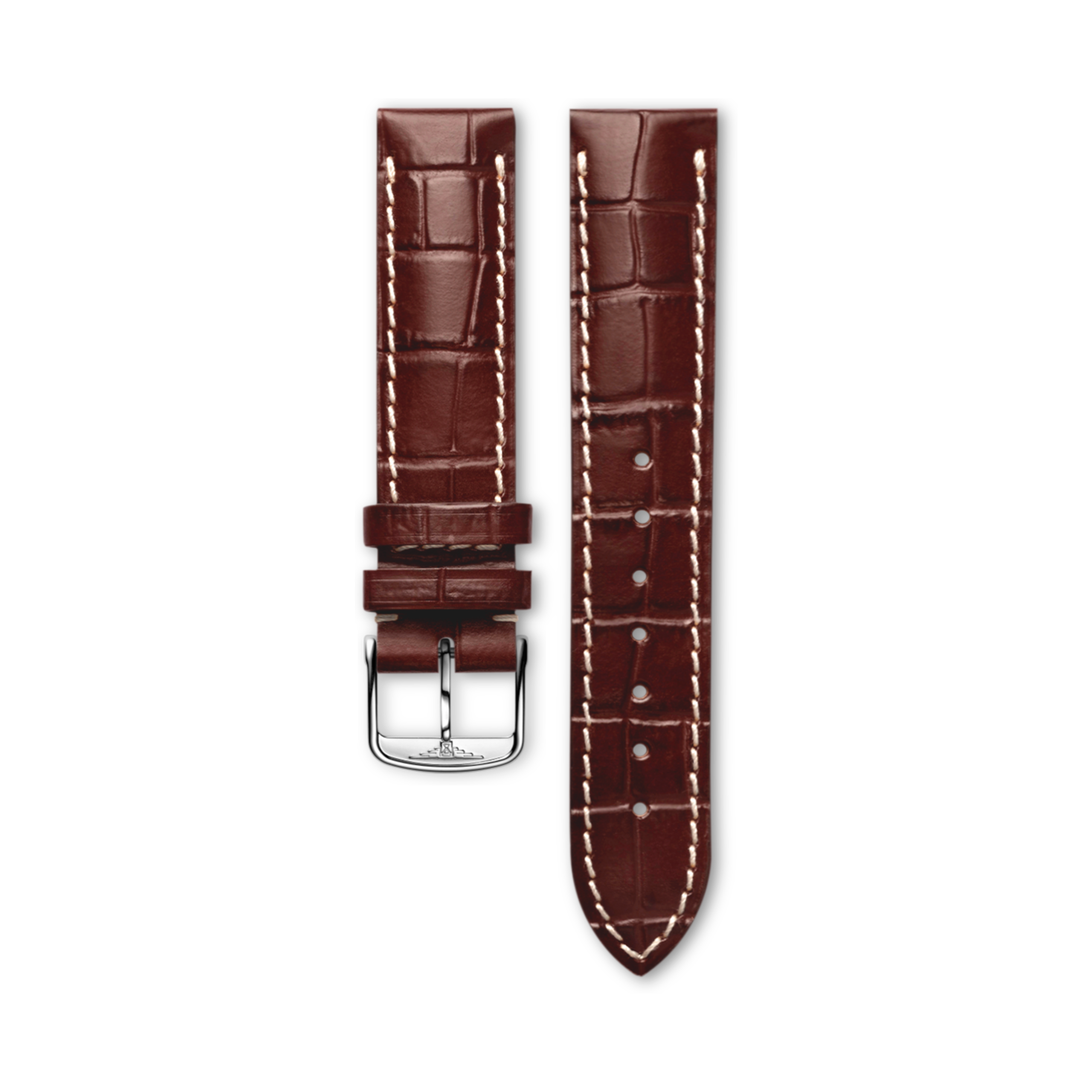 Longines Matt brown alligator strap - L682101353 & L649101658
