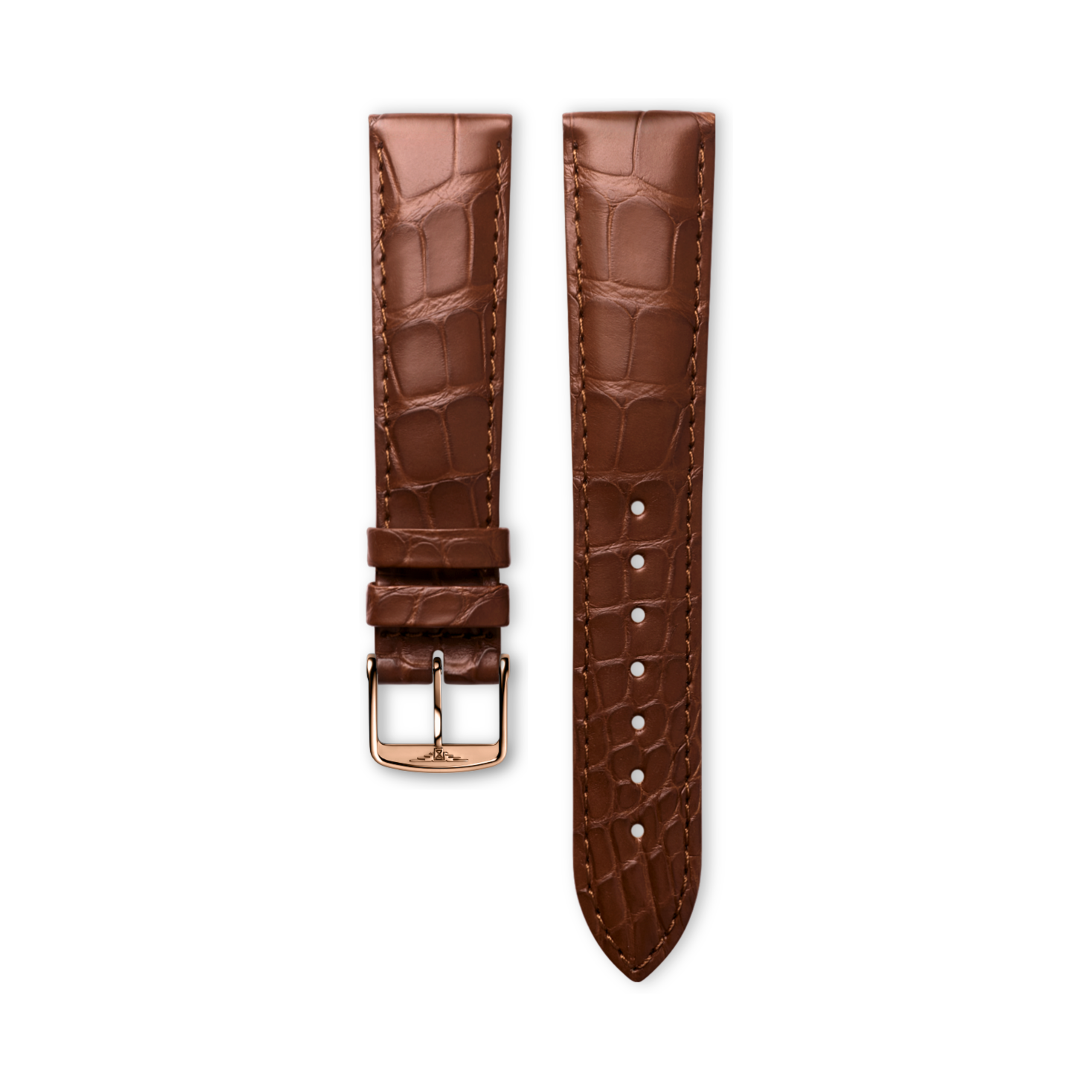 Longines Matt brown alligator strap - L682110930 & L649101657