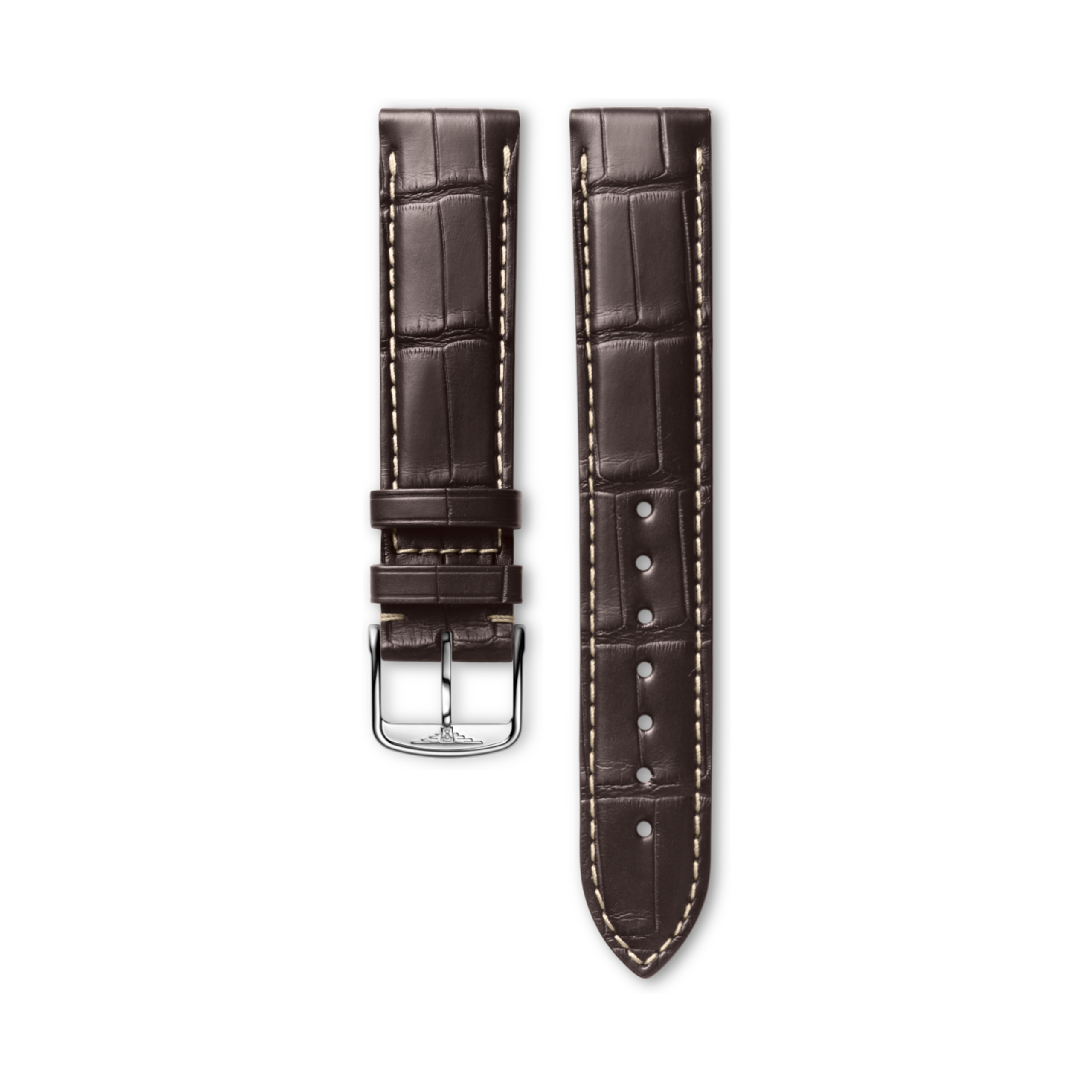 Longines Matt brown alligator strap - L682119977 & L649101658