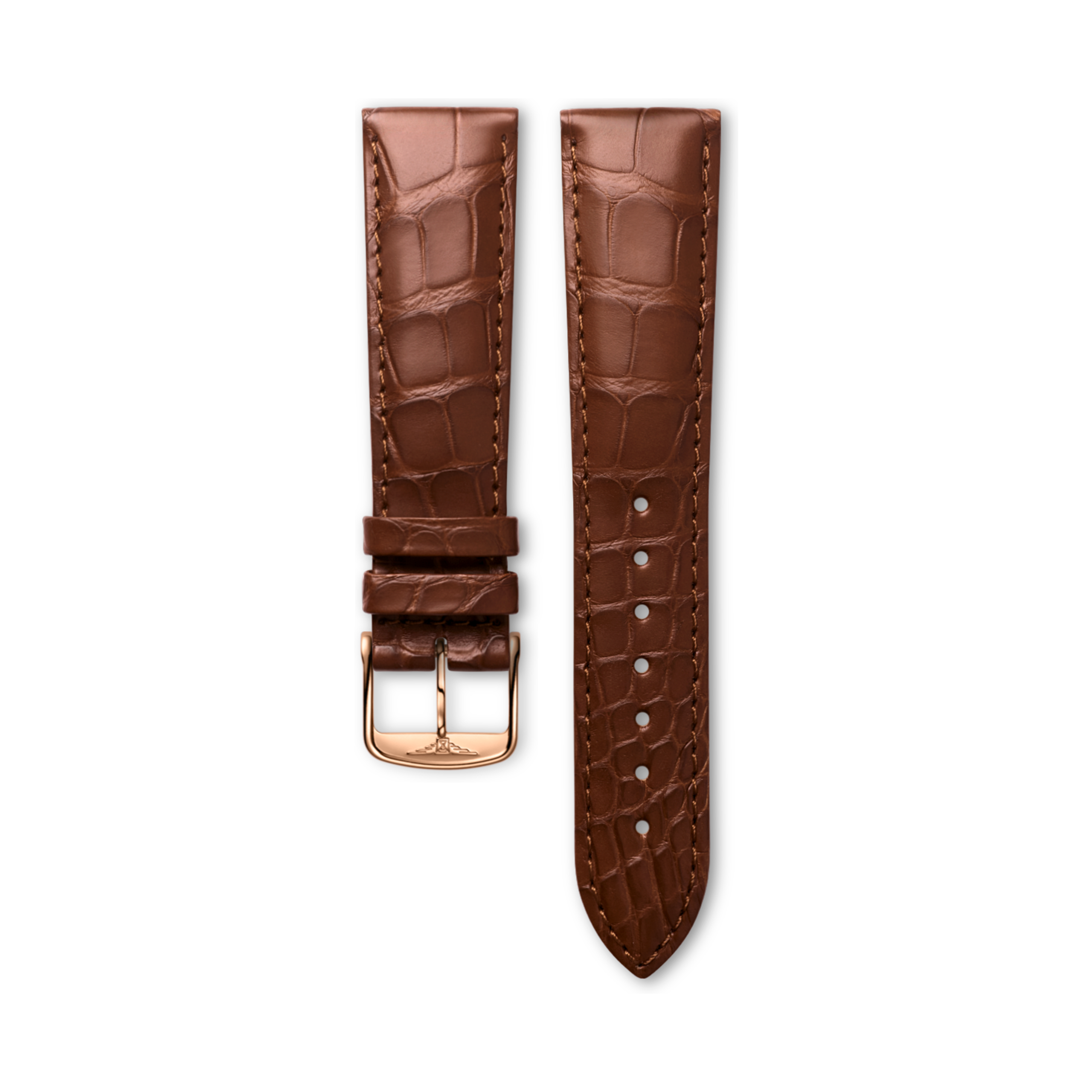 Longines Matt brown alligator strap - L682120476 & L649101660