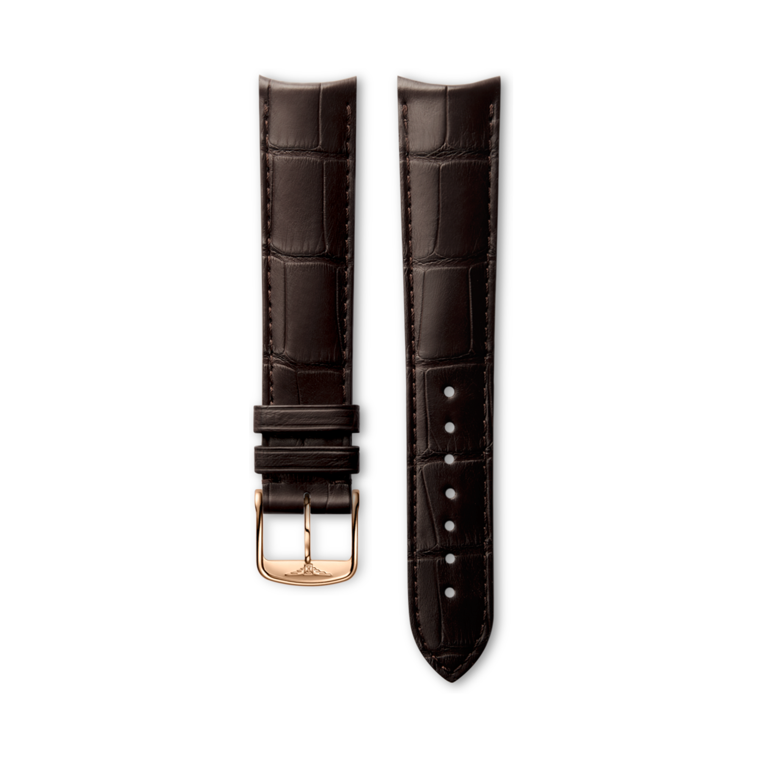 Longines Matt brown alligator strap - L682124837 & L649101660