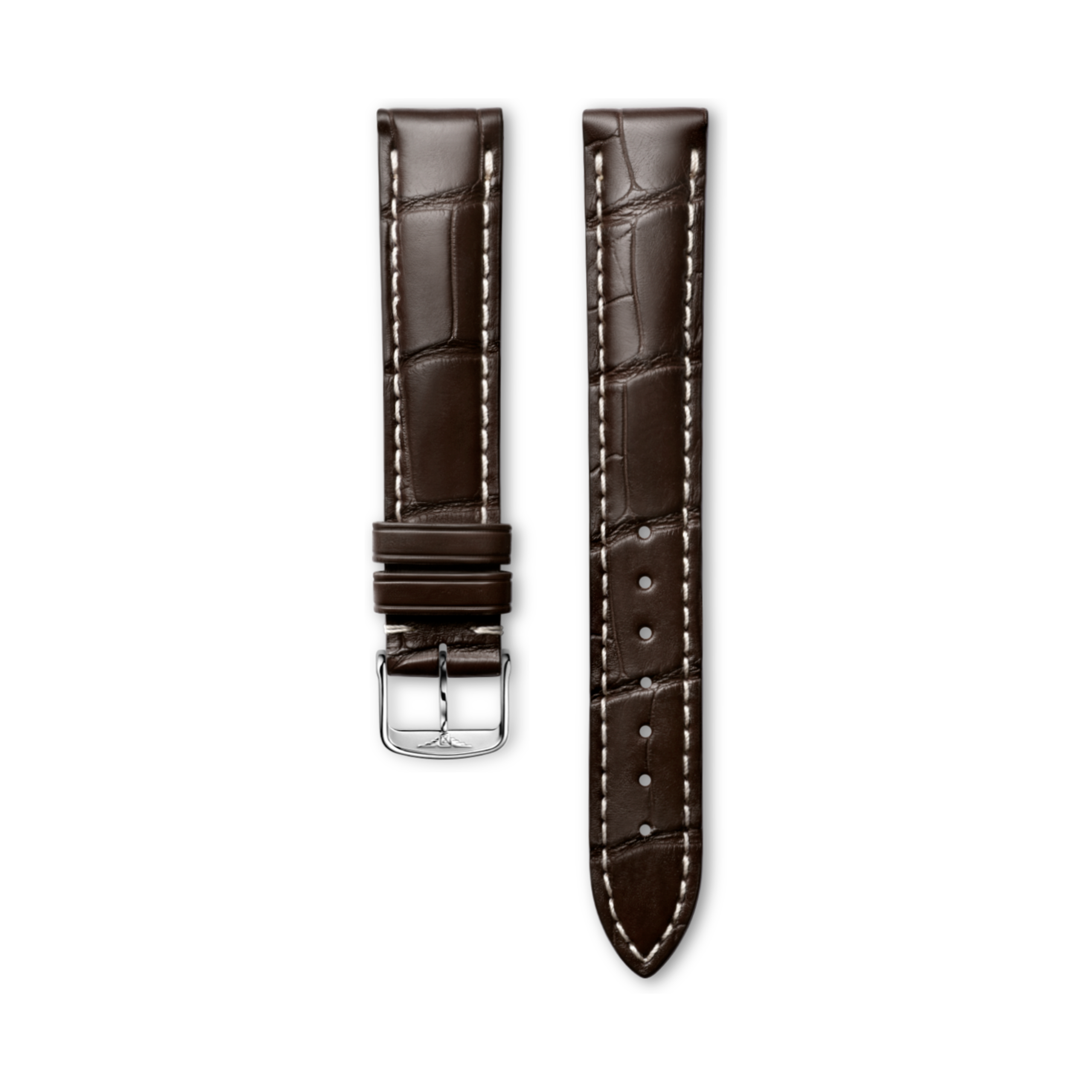 Longines Matt brown alligator strap - L682135761 & L649101652