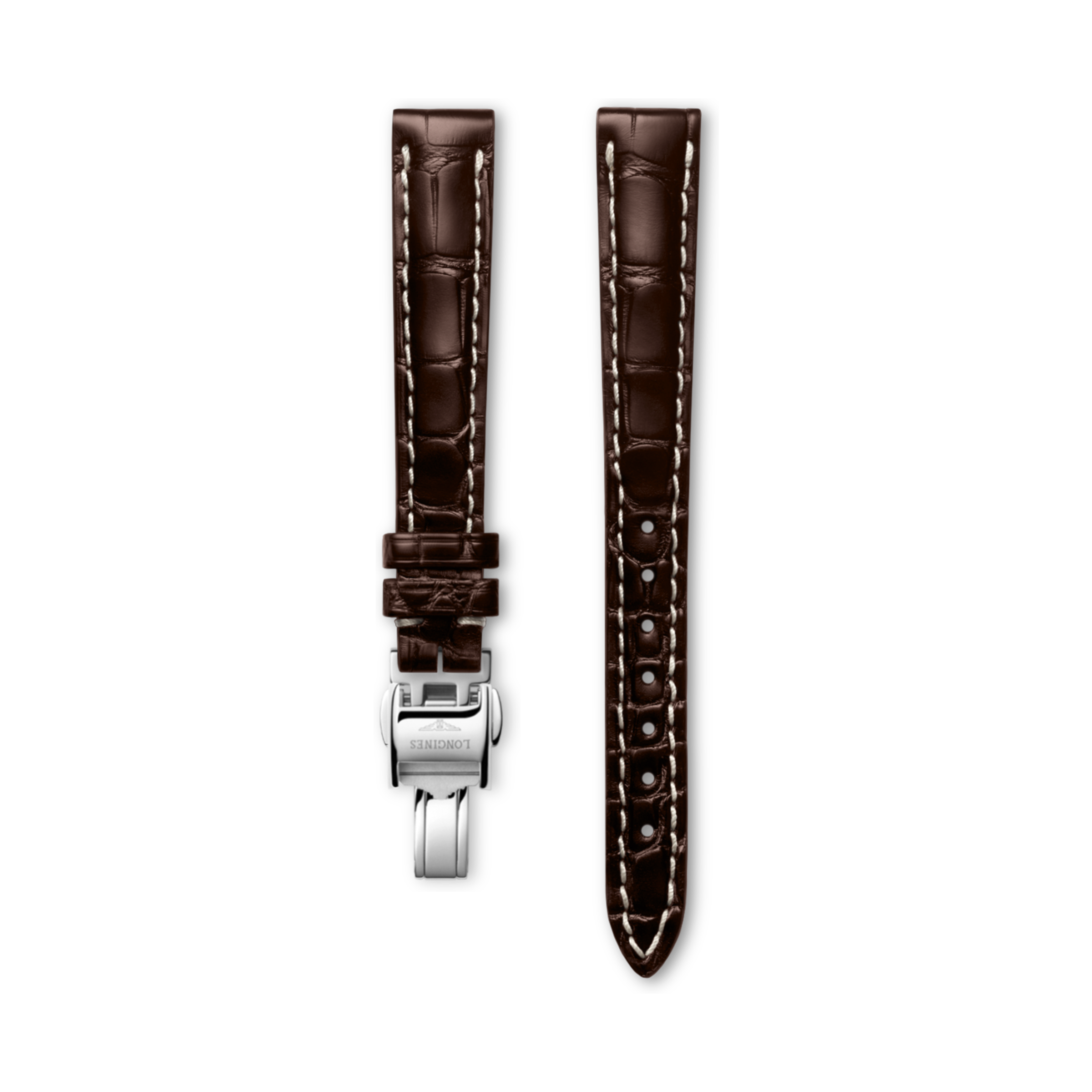 Longines Matt brown alligator strap Strap - L682136629 & L639120587