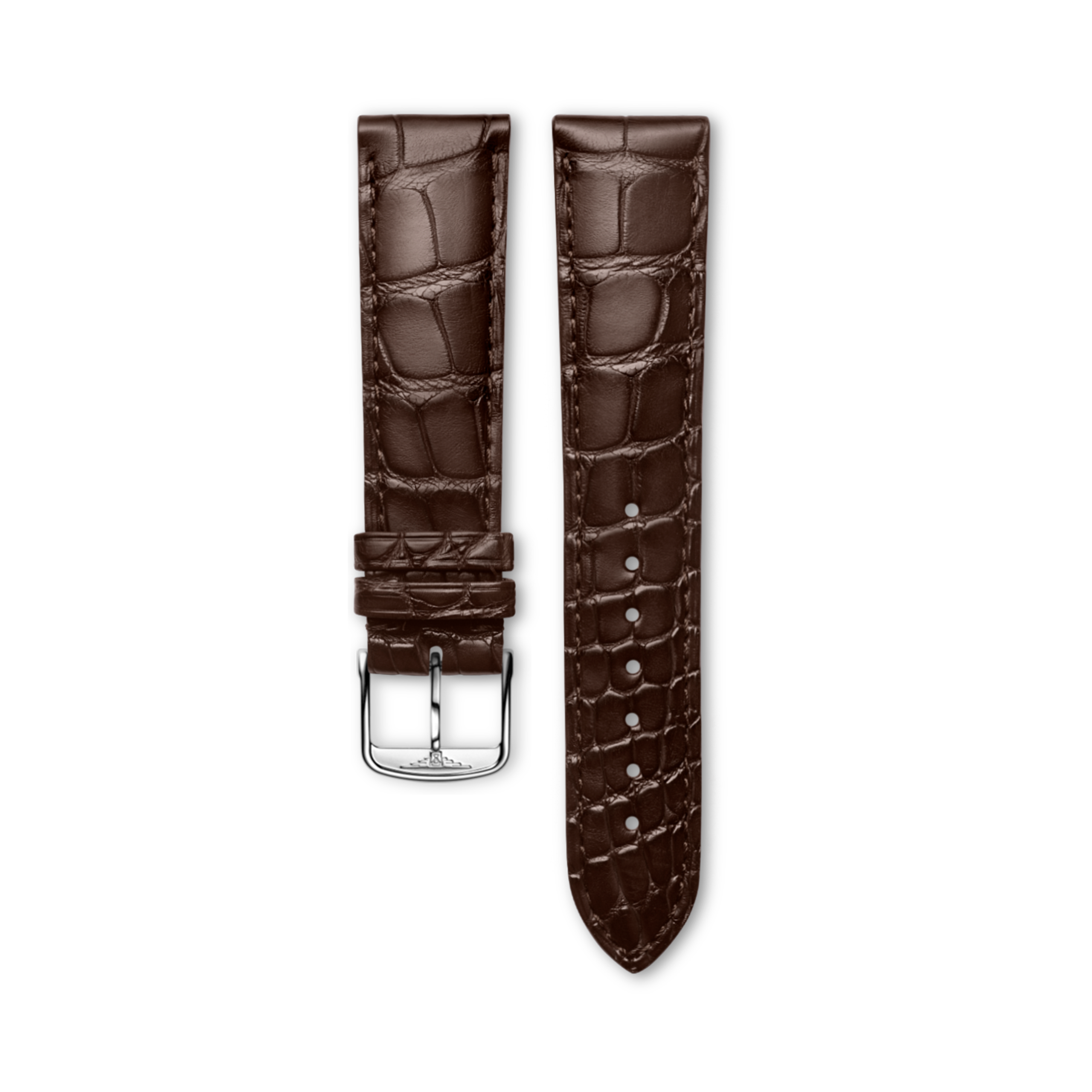 Longines Matt brown alligator strap - L682152086 & L649101658