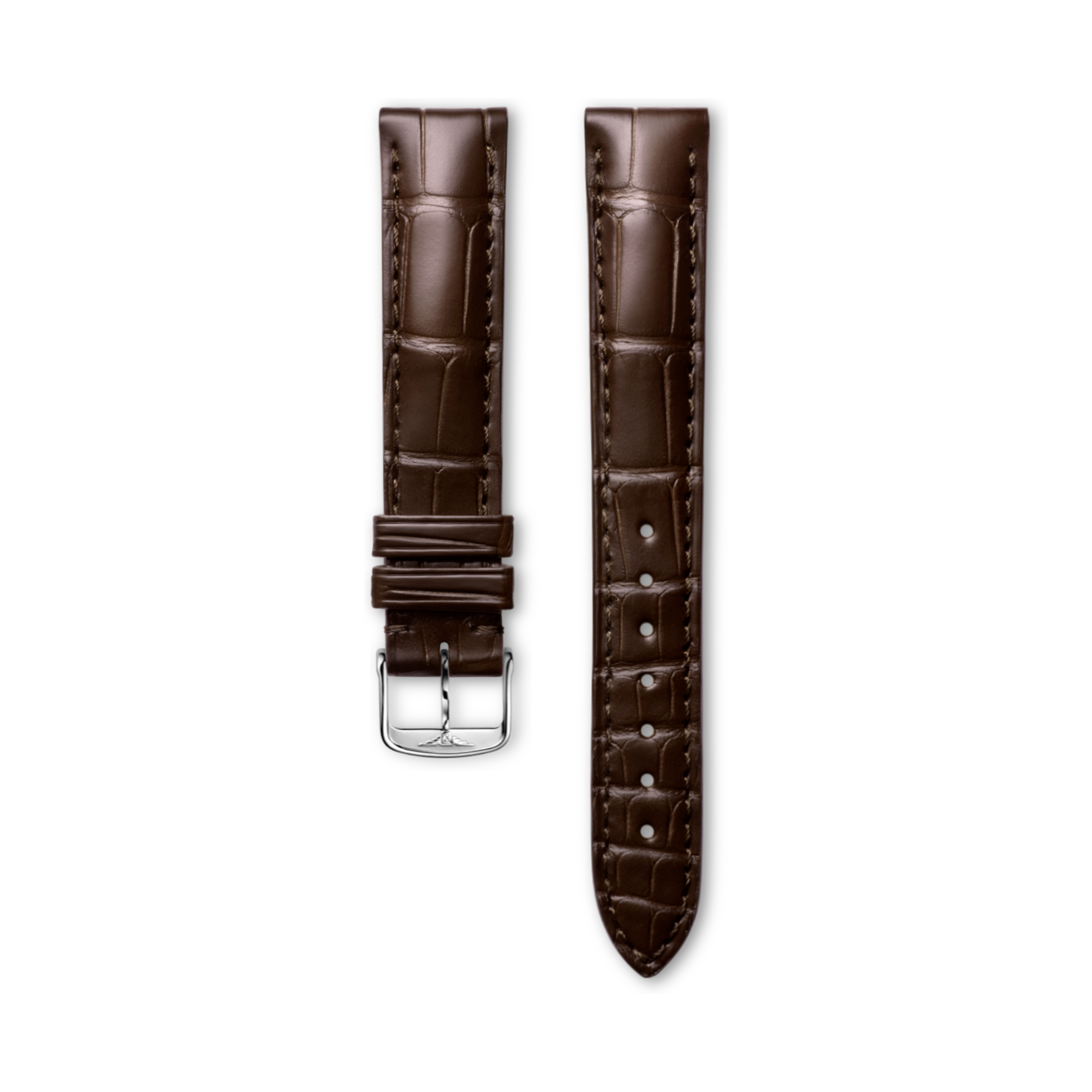 Longines Matt brown alligator strap - L682152088 & L649101652