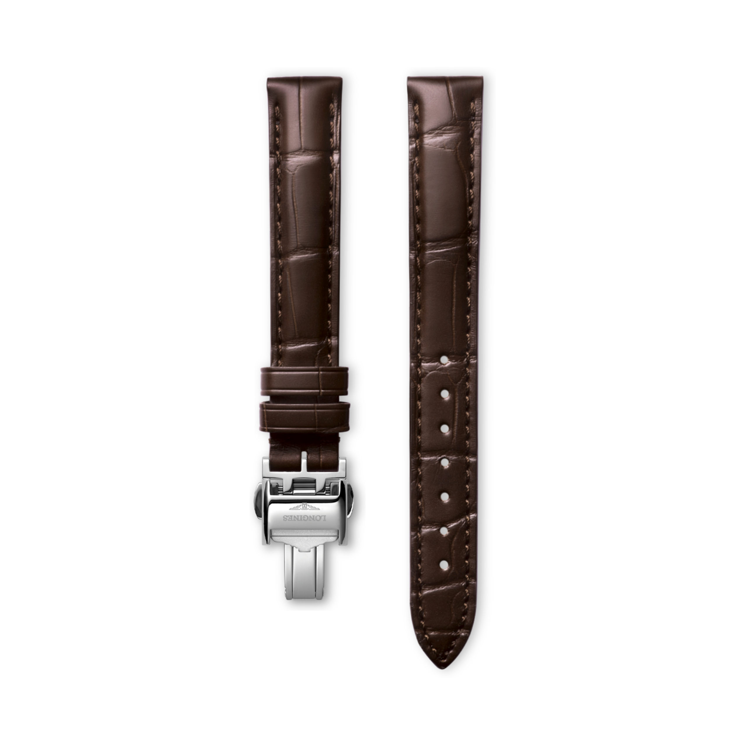 Longines Matt brown alligator strap - L682152122 & L639120586