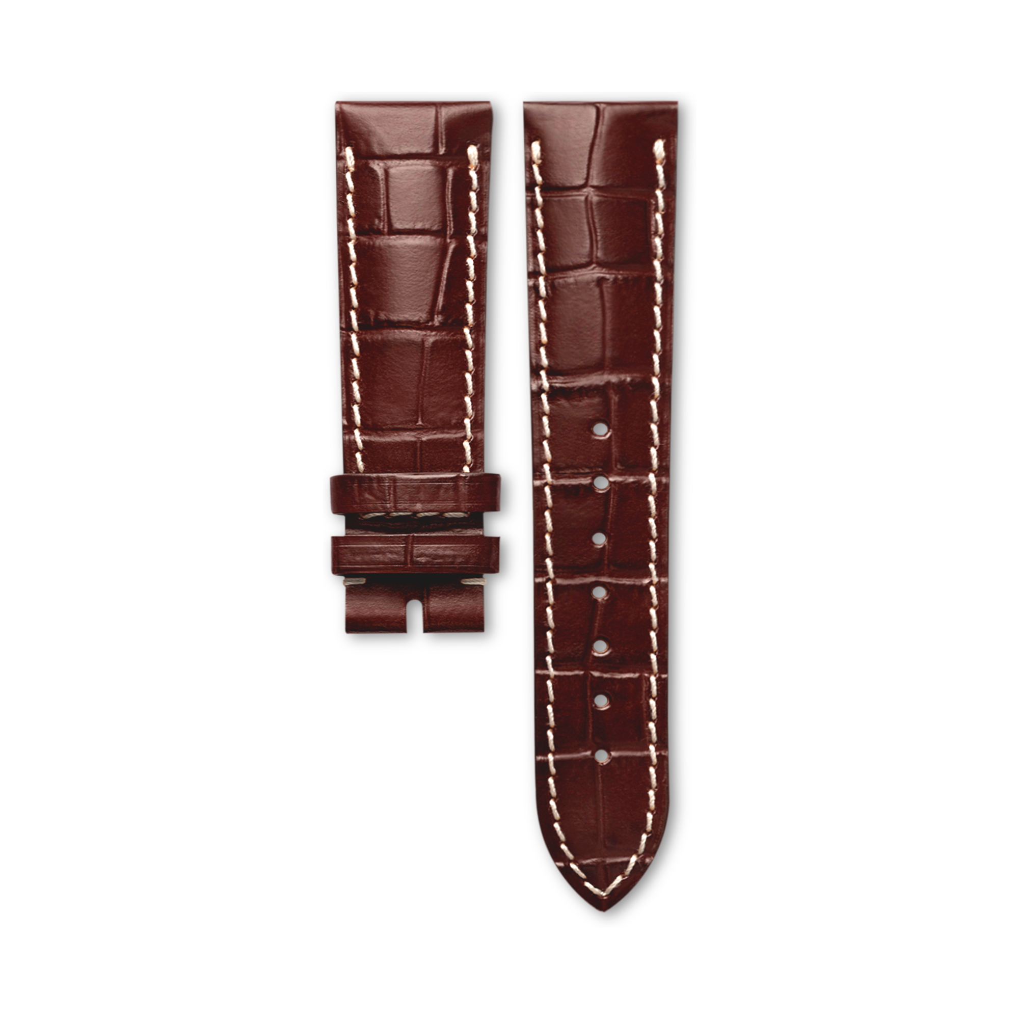 Matt Brown Alligator Strap CL682117633, 22cm, LONGINES EVIDENZA