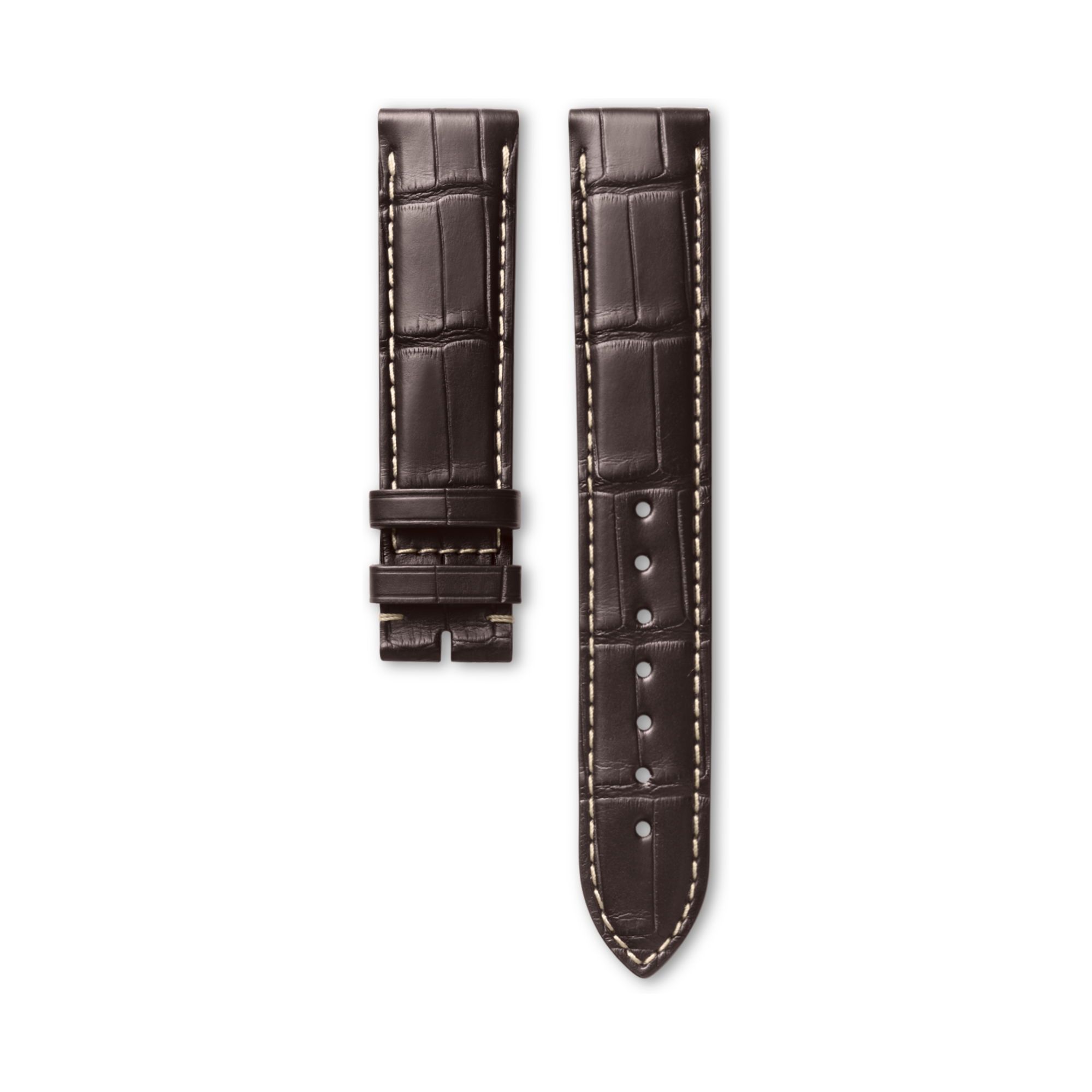 marron♡出品 strap-matt-brown-alligator-