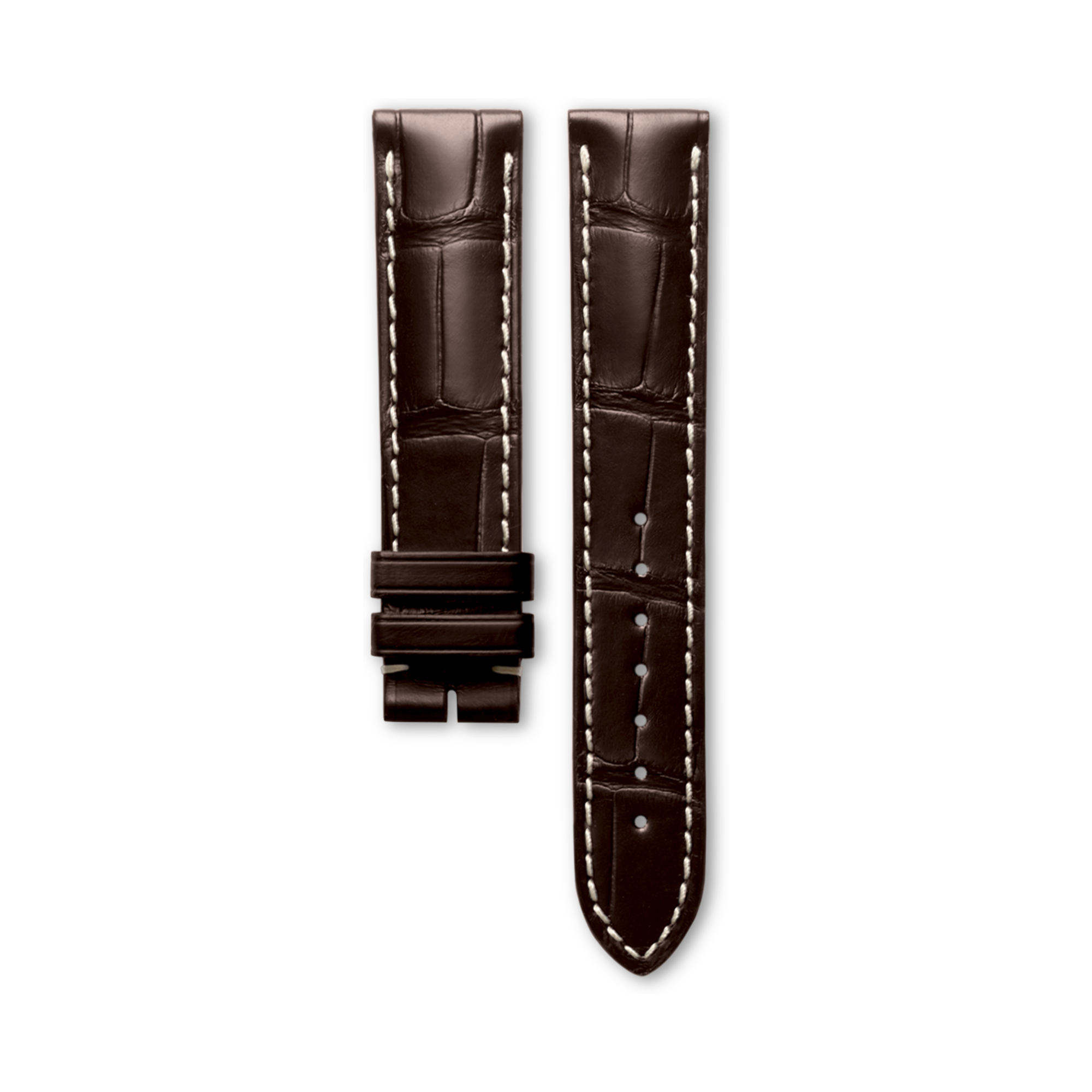 パネライ アリゲーターストラップ　ダークブラウン パネライ 】純正ストラップ アリゲーターダークブラウン（パティーナ