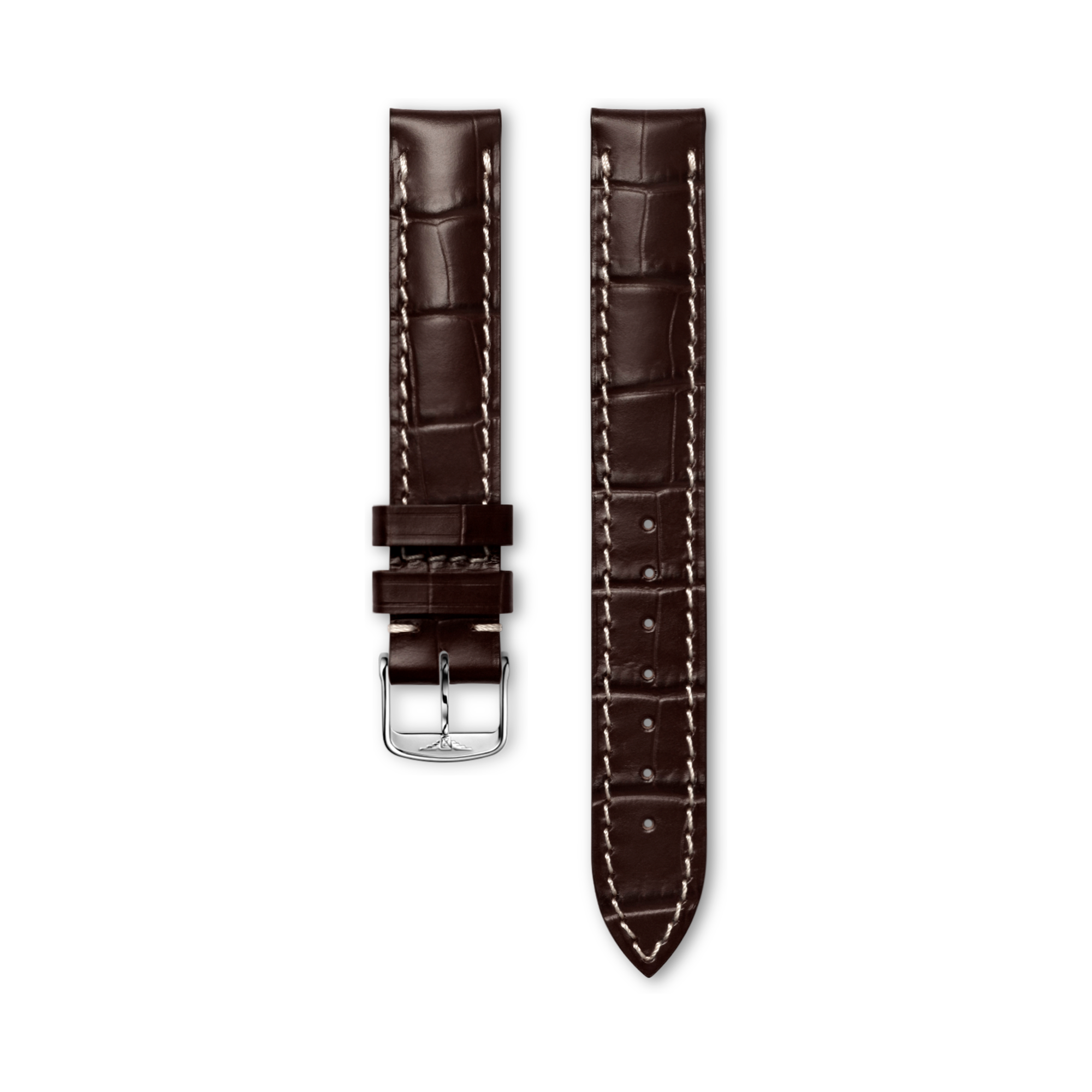 ★未開封新品★LONGINES マットブラウン カーフレザー ストラップ マットブラウン カーフレザー ストラップ Cl682101356, 14cm