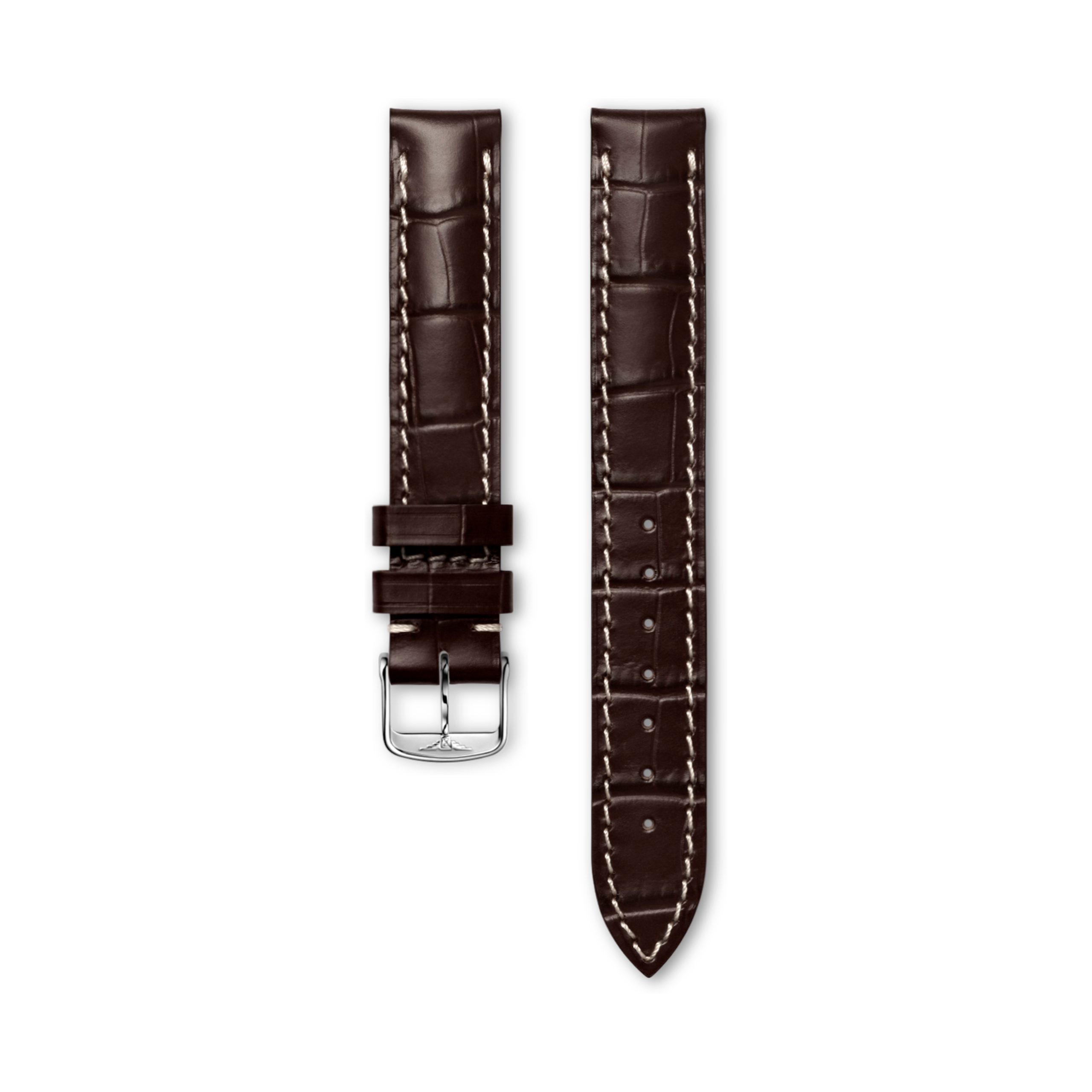 Longines Matt brown calf leather strap - L682101356 & L649101652