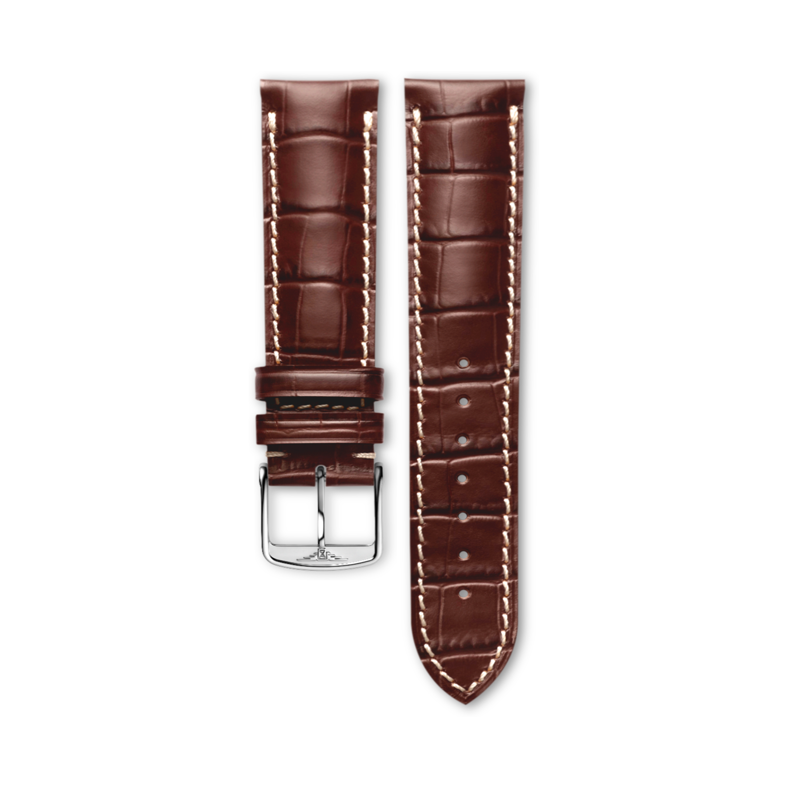 Longines Matt brown calf leather strap - L682117632 & L649108156