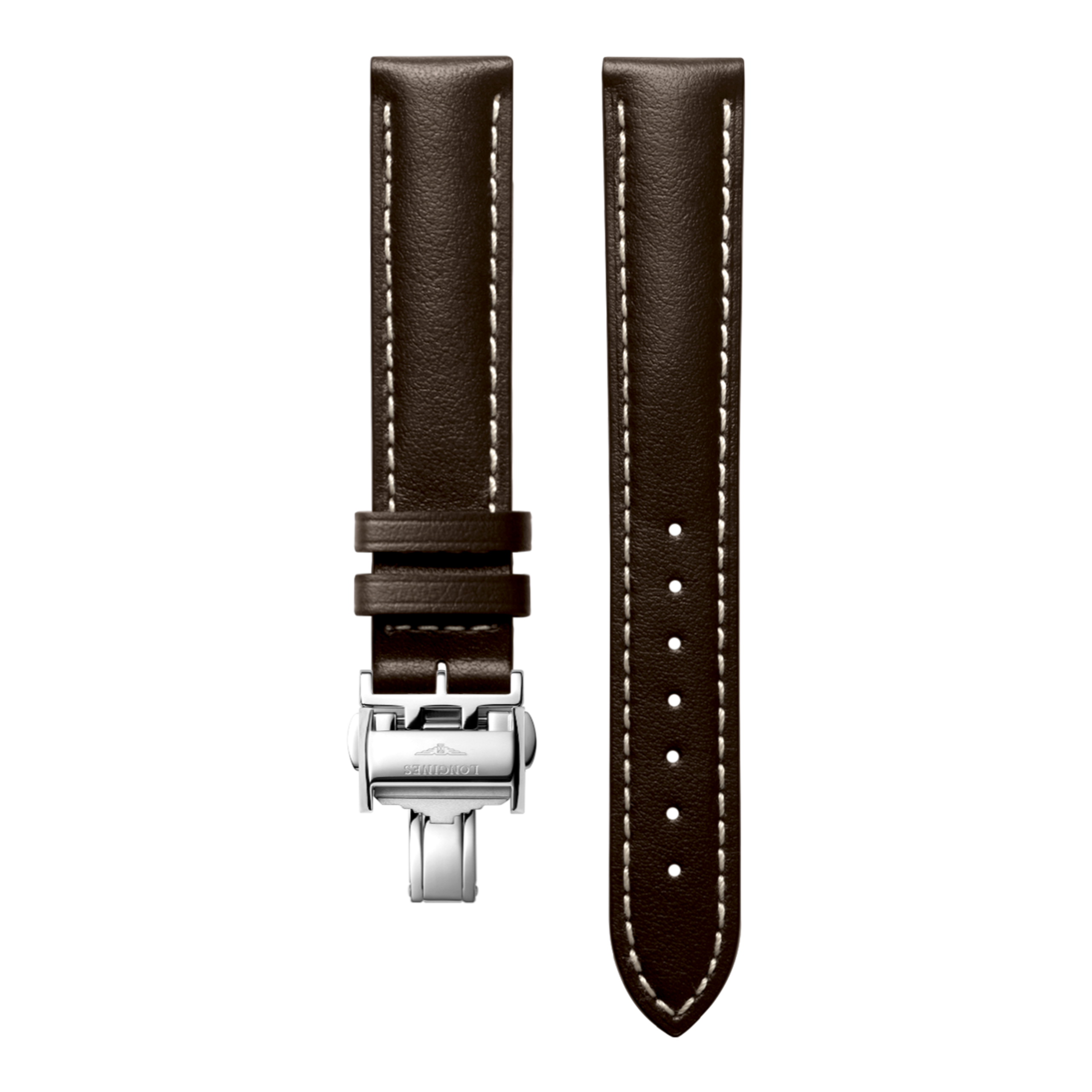 Matt Black Calf Leather Strap Cl682125379, 15cm, CONQUEST Matt Black Calf Leather Strap Cl682125379, 15cm, CONQUEST