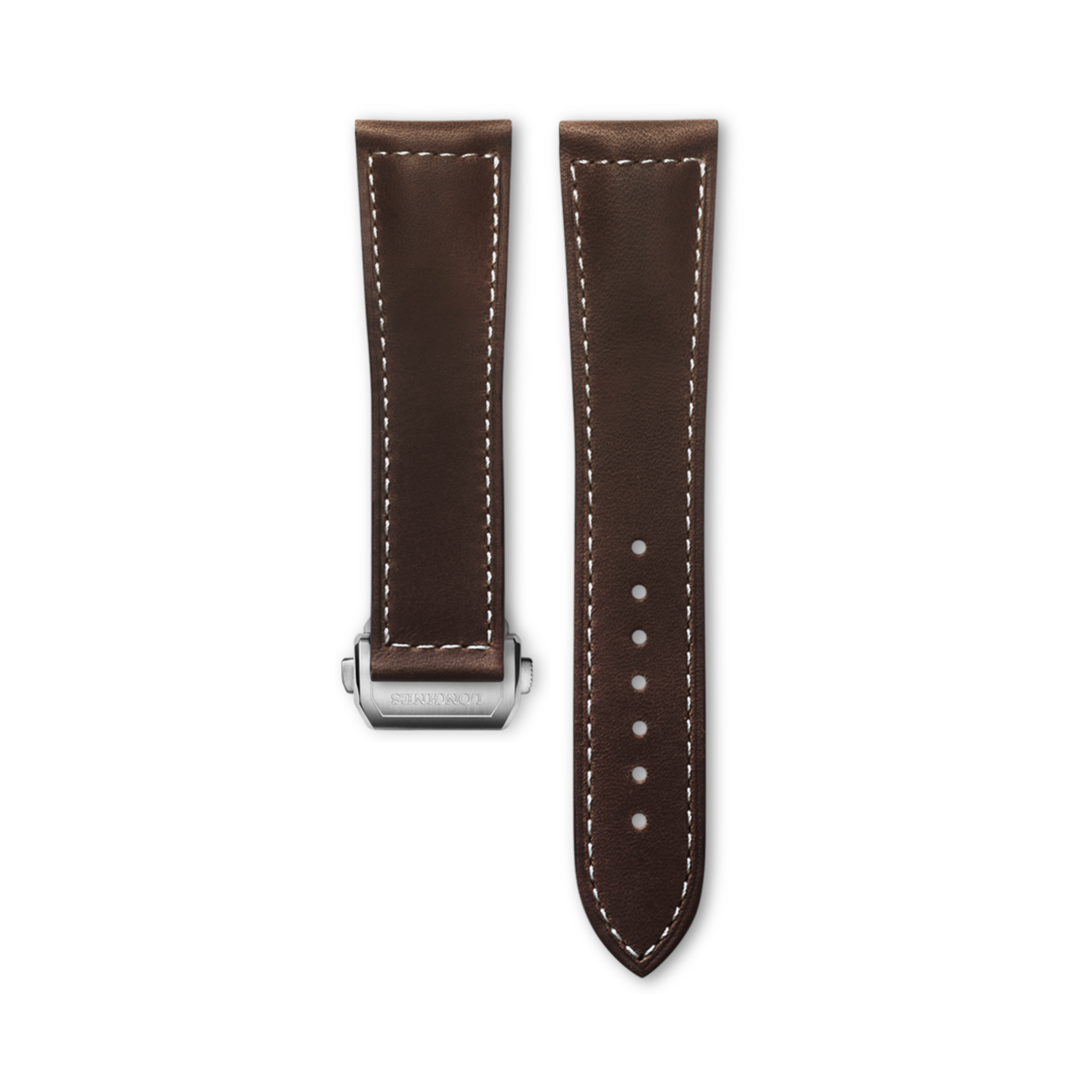 Longines Matt brown calf leather strap - L682169352 & L639165902