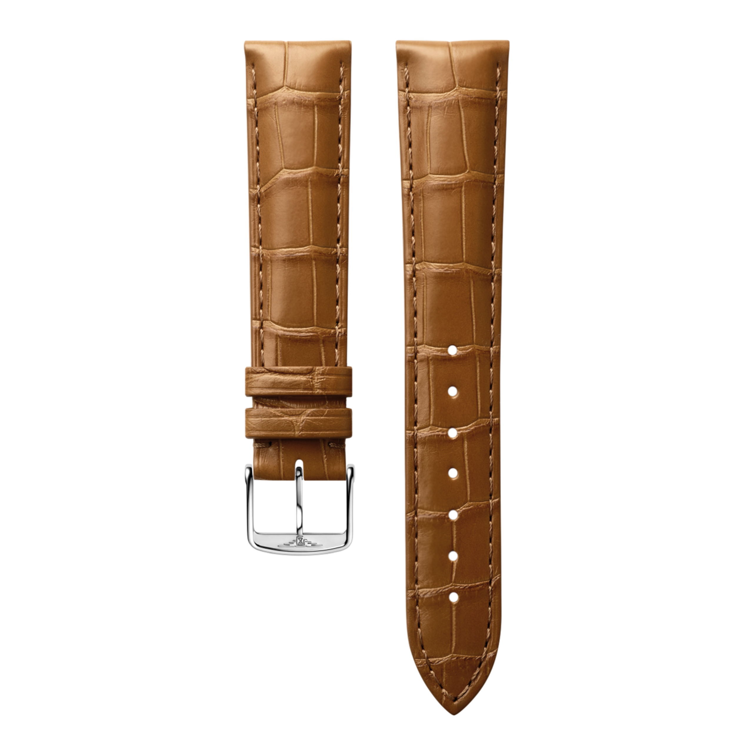 Matt Blue Alligator Strap Cl682154063, 19cm, LONGINES Matt Blue Alligator Strap Cl682154063, 19cm, LONGINES
