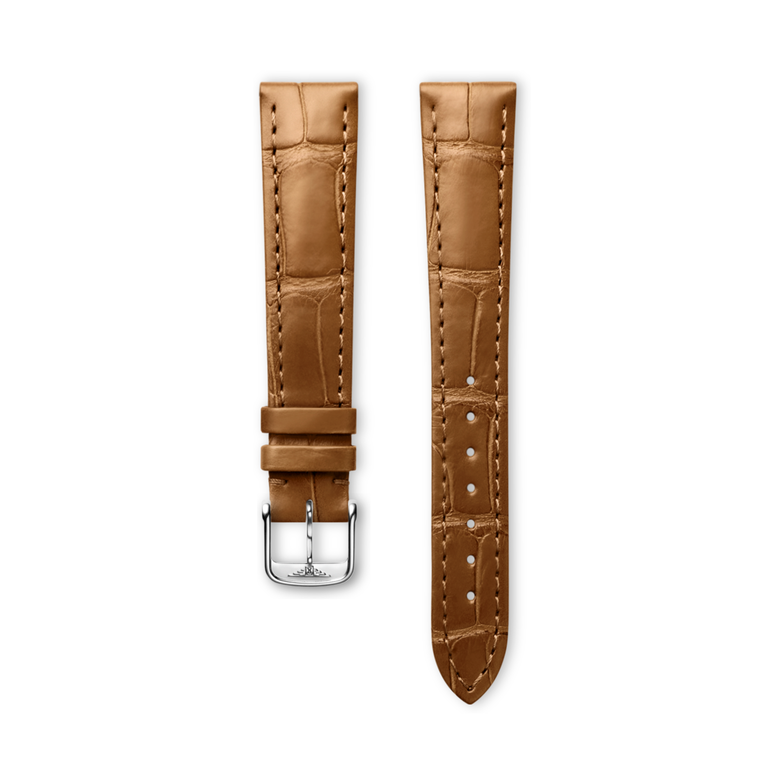 Longines Matt gold alligator strap - L682164754 & L649101649