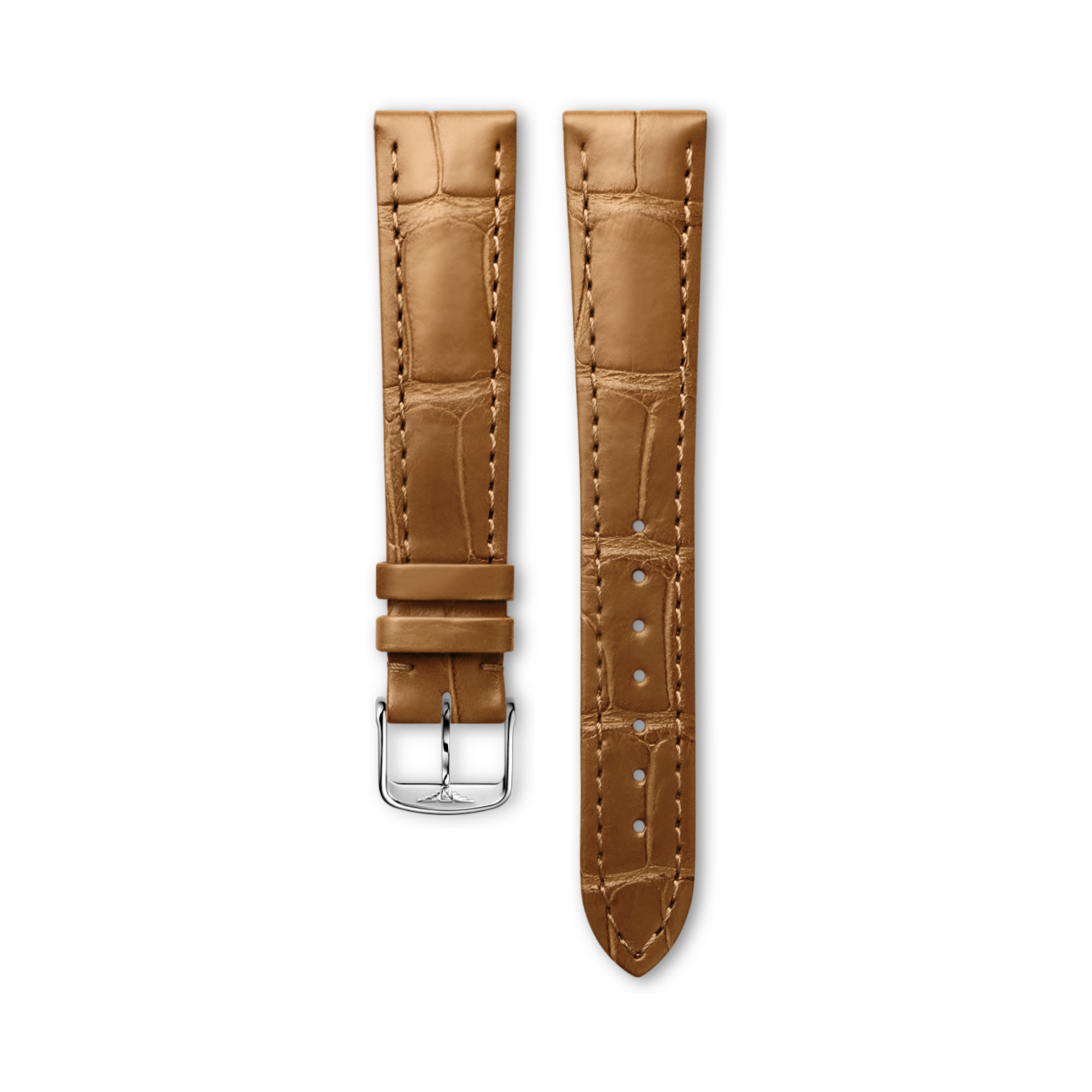 Longines Matt gold alligator strap Strap - L682164755 & L649101652