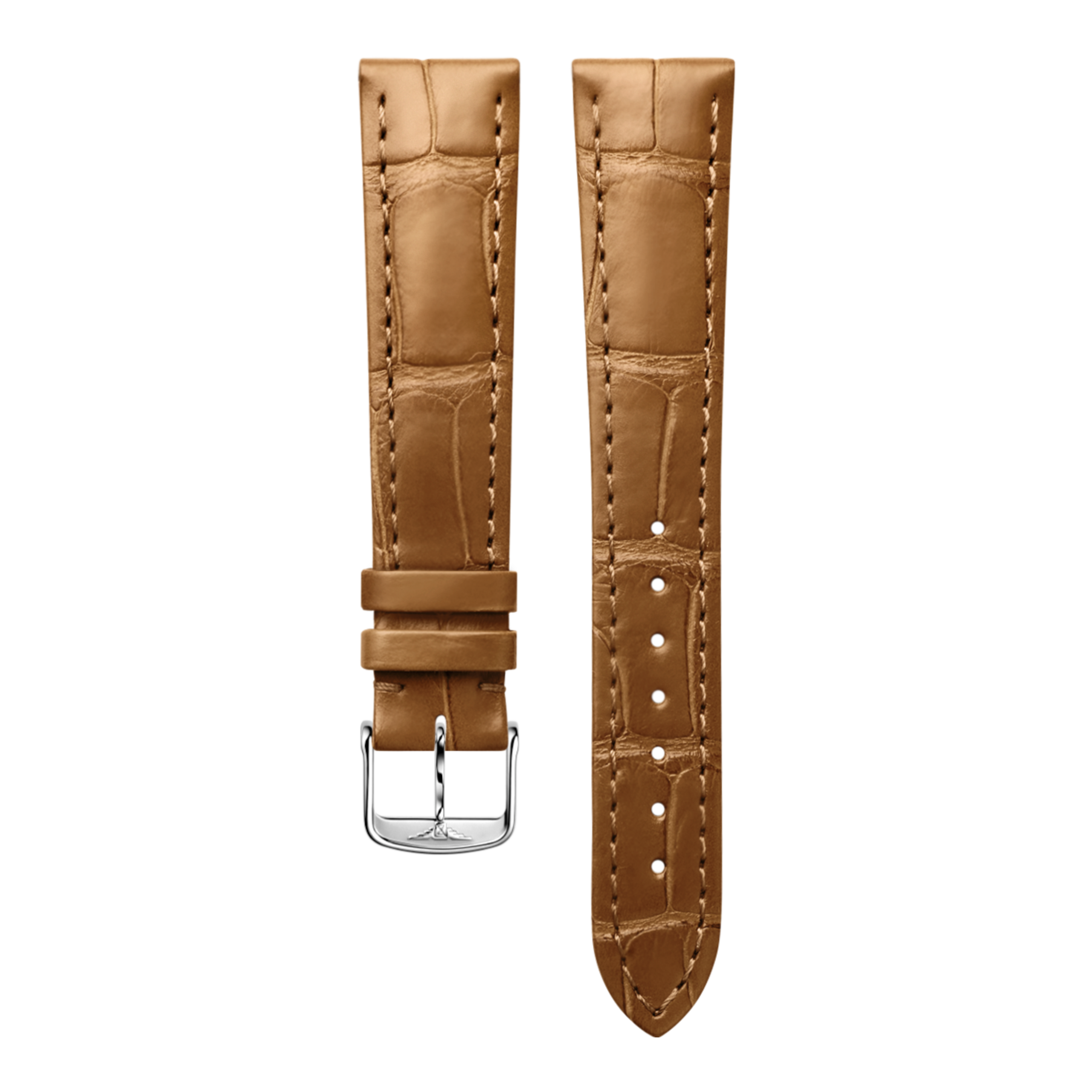 Semi Matt Black Alligator Strap CL682162714, 17cm, LONGINES Semi Matt Black Alligator Strap CL682162714, 17cm, LONGINES