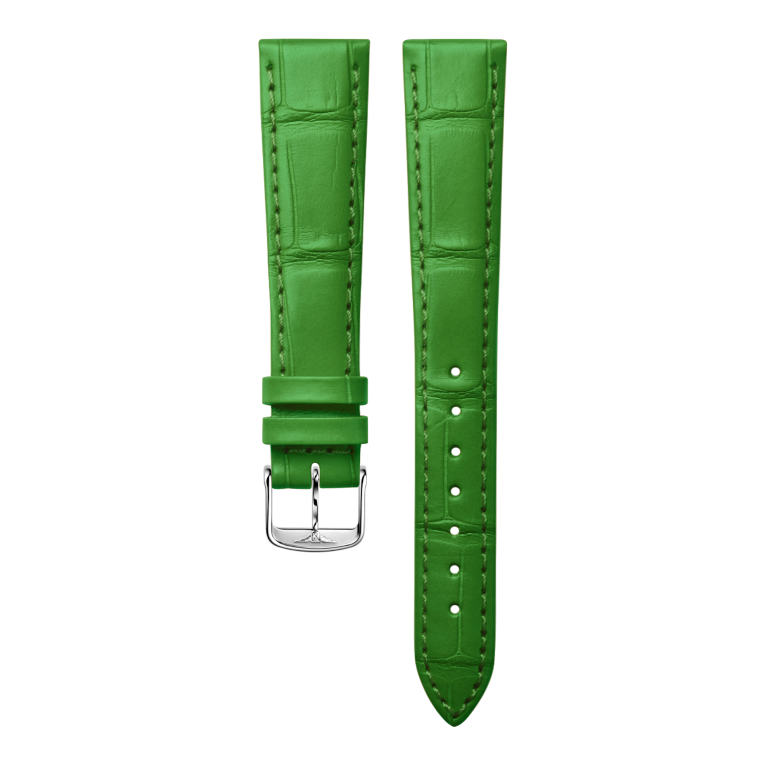 Semi Matt Green Alligator Strap Cl682167077, 17cm, LONGINES Semi Matt Green Alligator Strap Cl682167077, 17cm, LONGINES