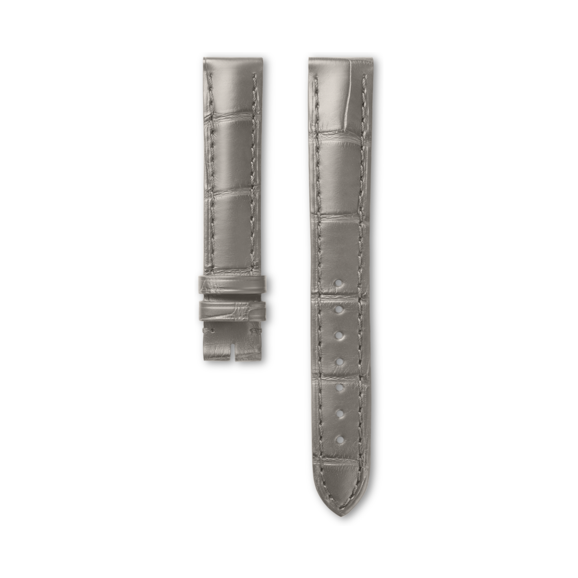 最終価格【ロンジン】セミマットグレー アリゲーター ストラップ セミマットグレー アリゲーター ストラップ CL682150739, 21cm