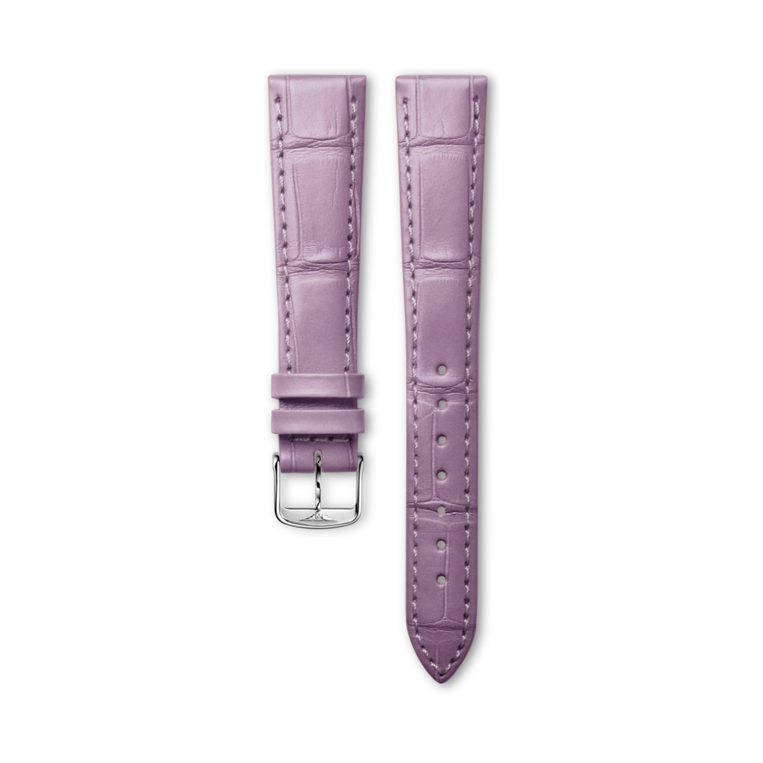 Longines Bracelet en alligator lilas mat Strap - CL682165552