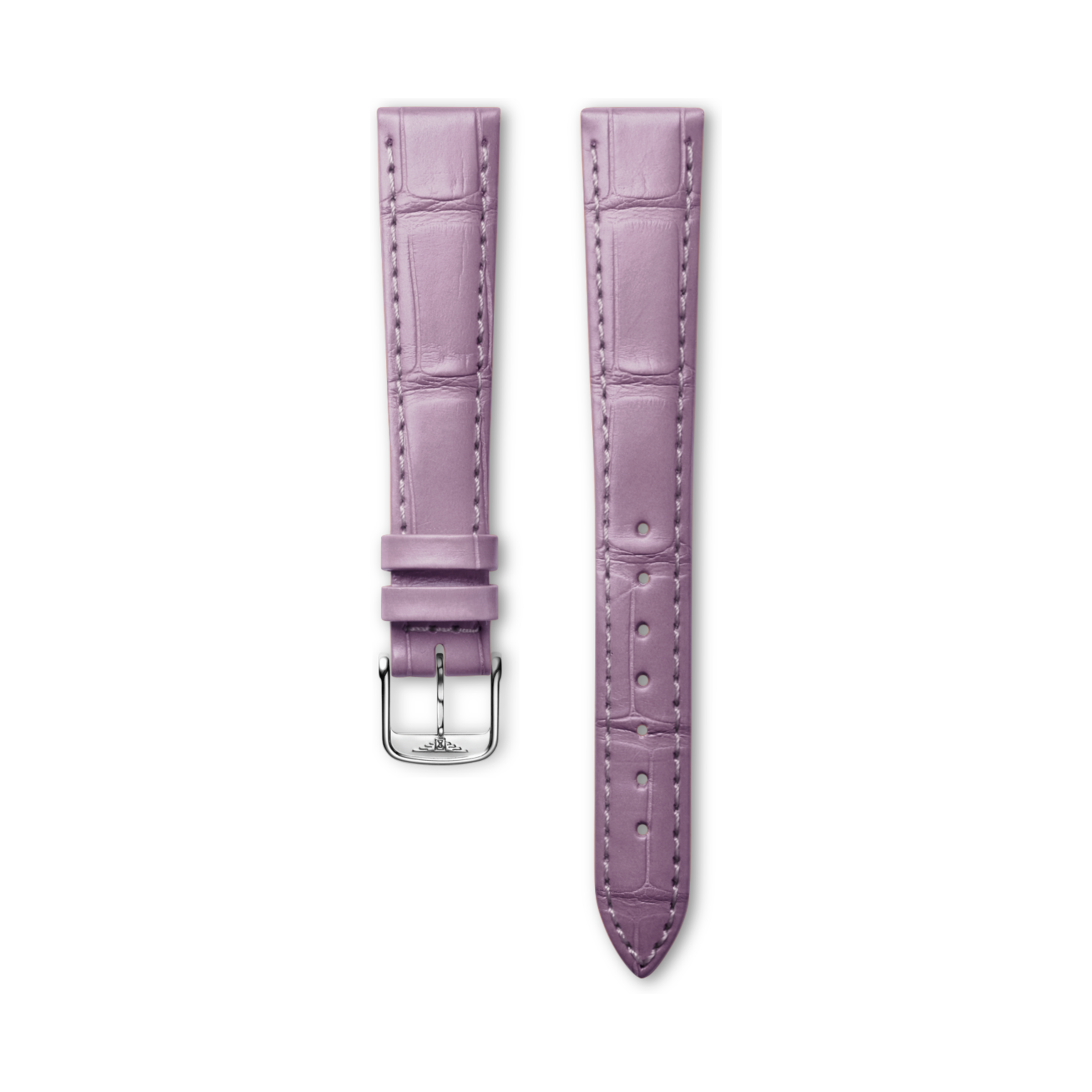 Longines Matt lilac alligator leather strap Strap - L682165548 & L649101649