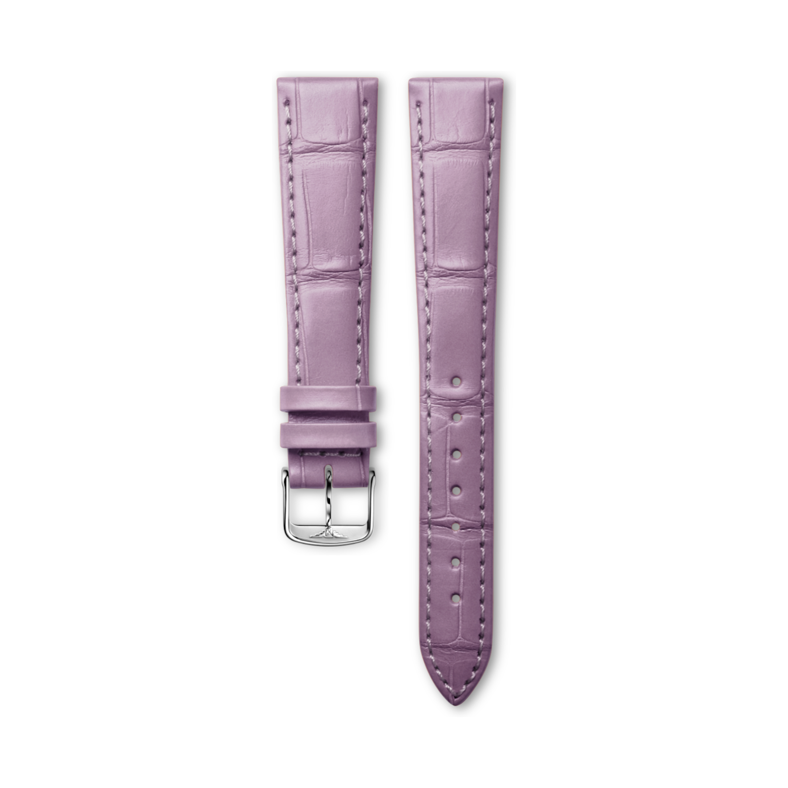 Longines Matt lilac alligator leather strap - L682165552 & L649101652