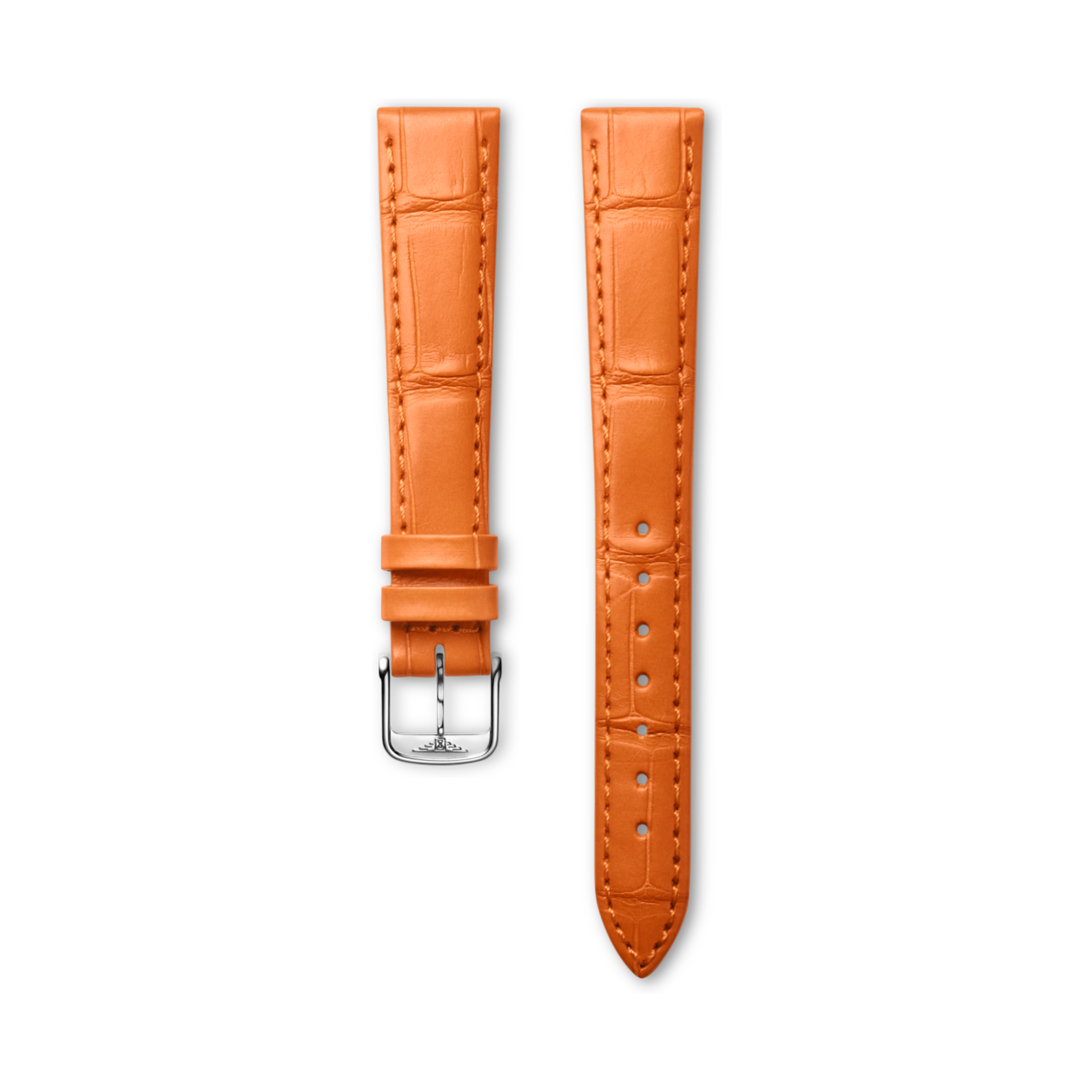 Longines Matt orange alligator leather strap - L682165550 & L649101649