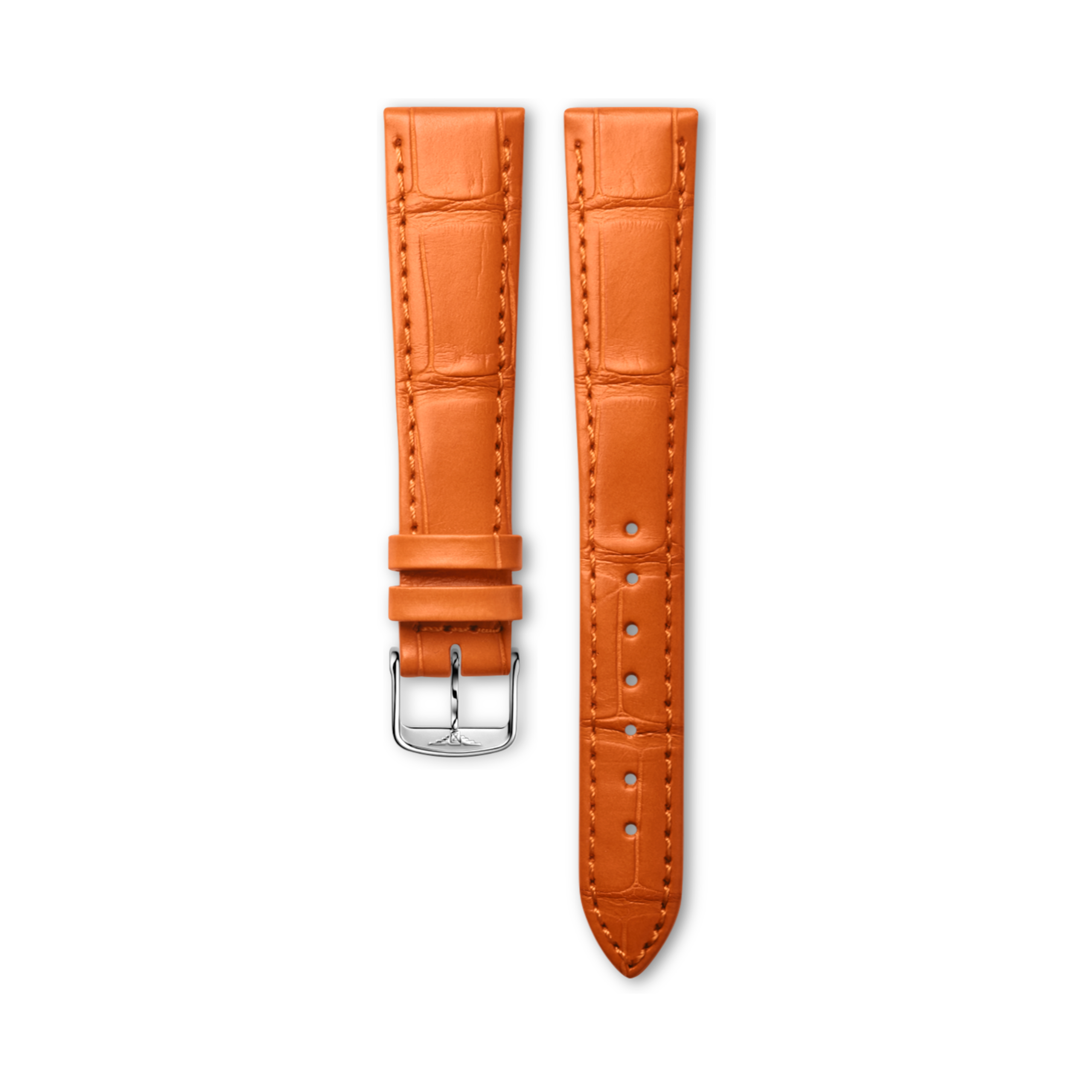 Longines Matt orange alligator leather strap - L682165554 & L649101652
