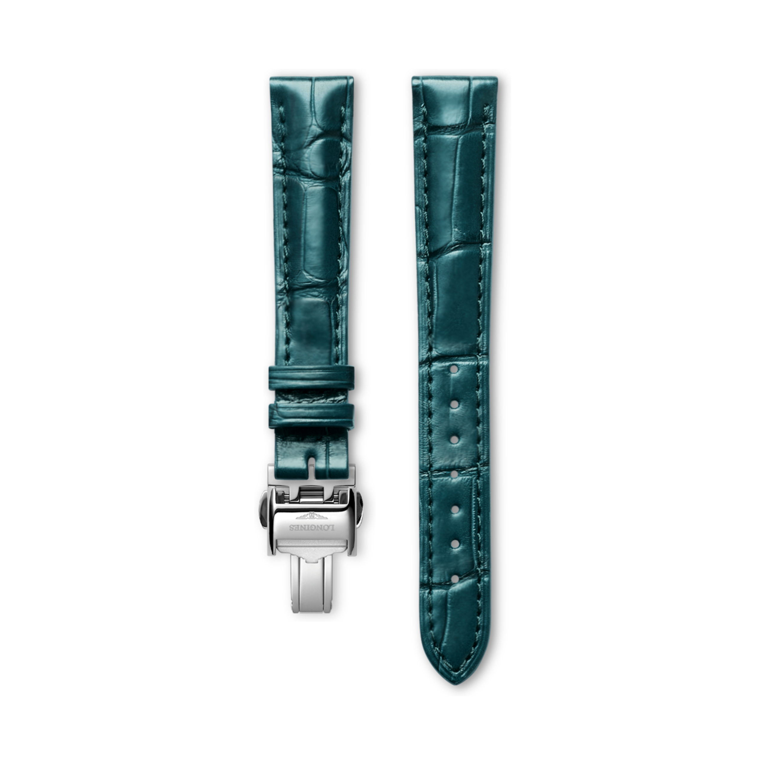 Longines Matt petroleum alligator strap - L682164238 & L639120586