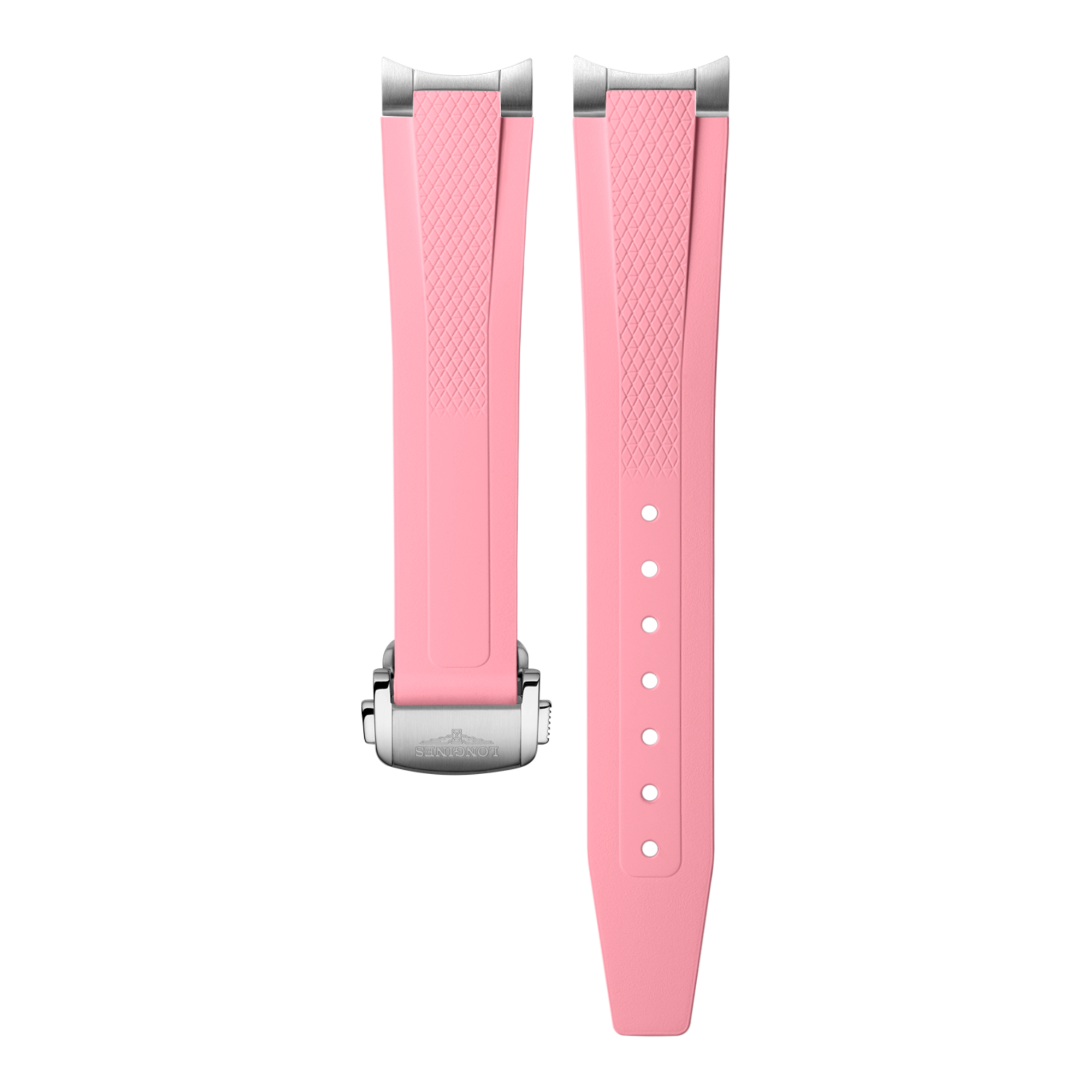 Pink Rubber Strap CL682171853, 17mm, CONQUEST | LONGINES US