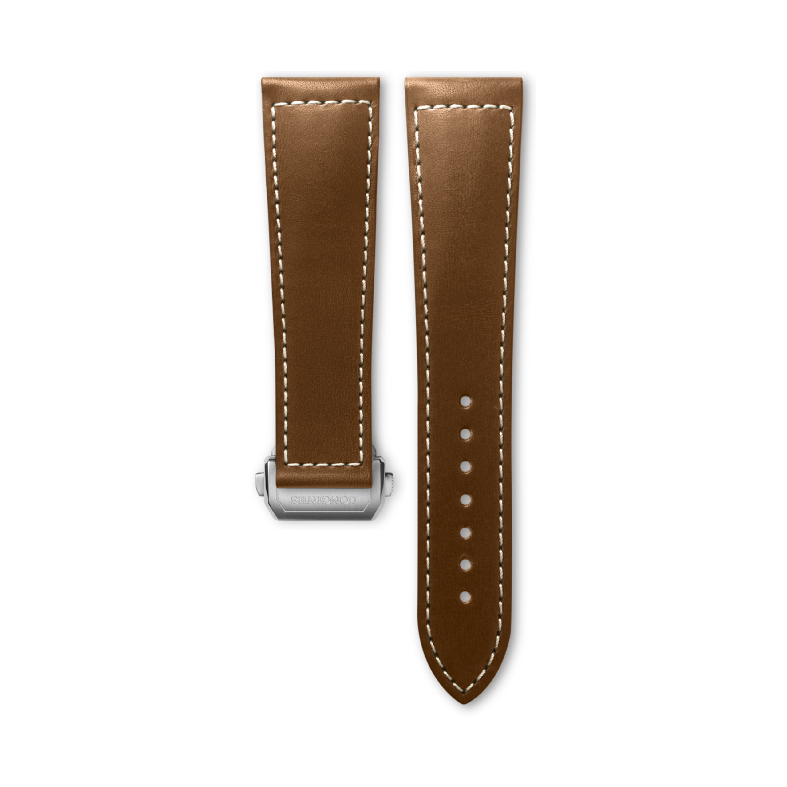 Longines Semi matt beige calf leather strap - L682169353 & L639165902