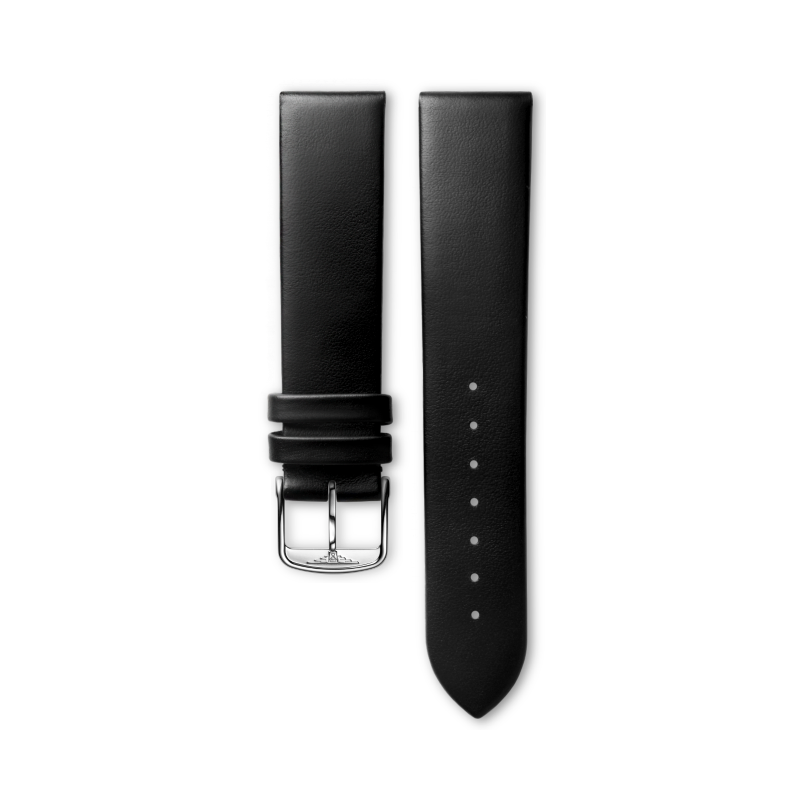 Longines Halbmattes schwarzes Kalbslederarmband Strap - CL682160539