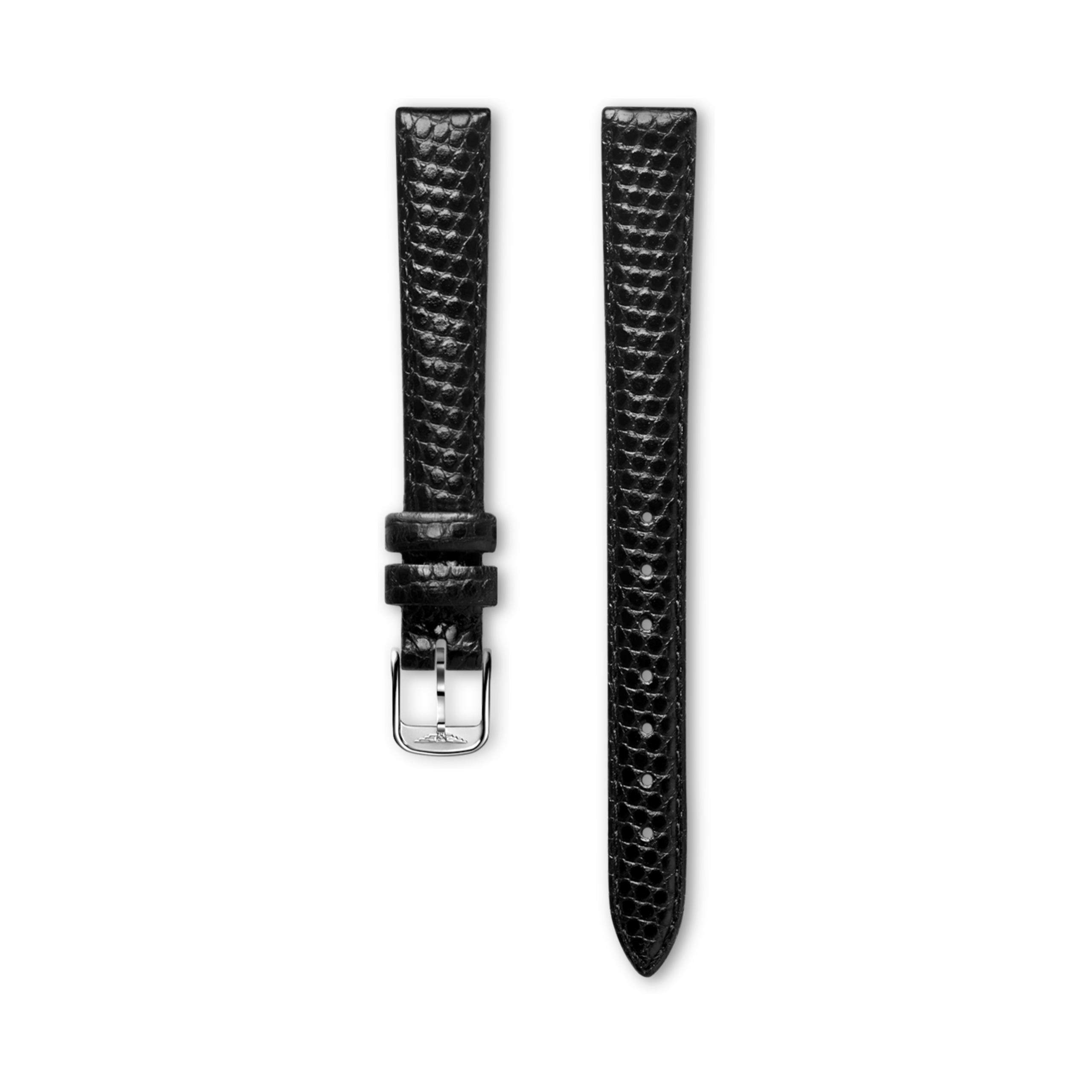 Longines Semi matt black calf leather strap - L682100672 & L649101647