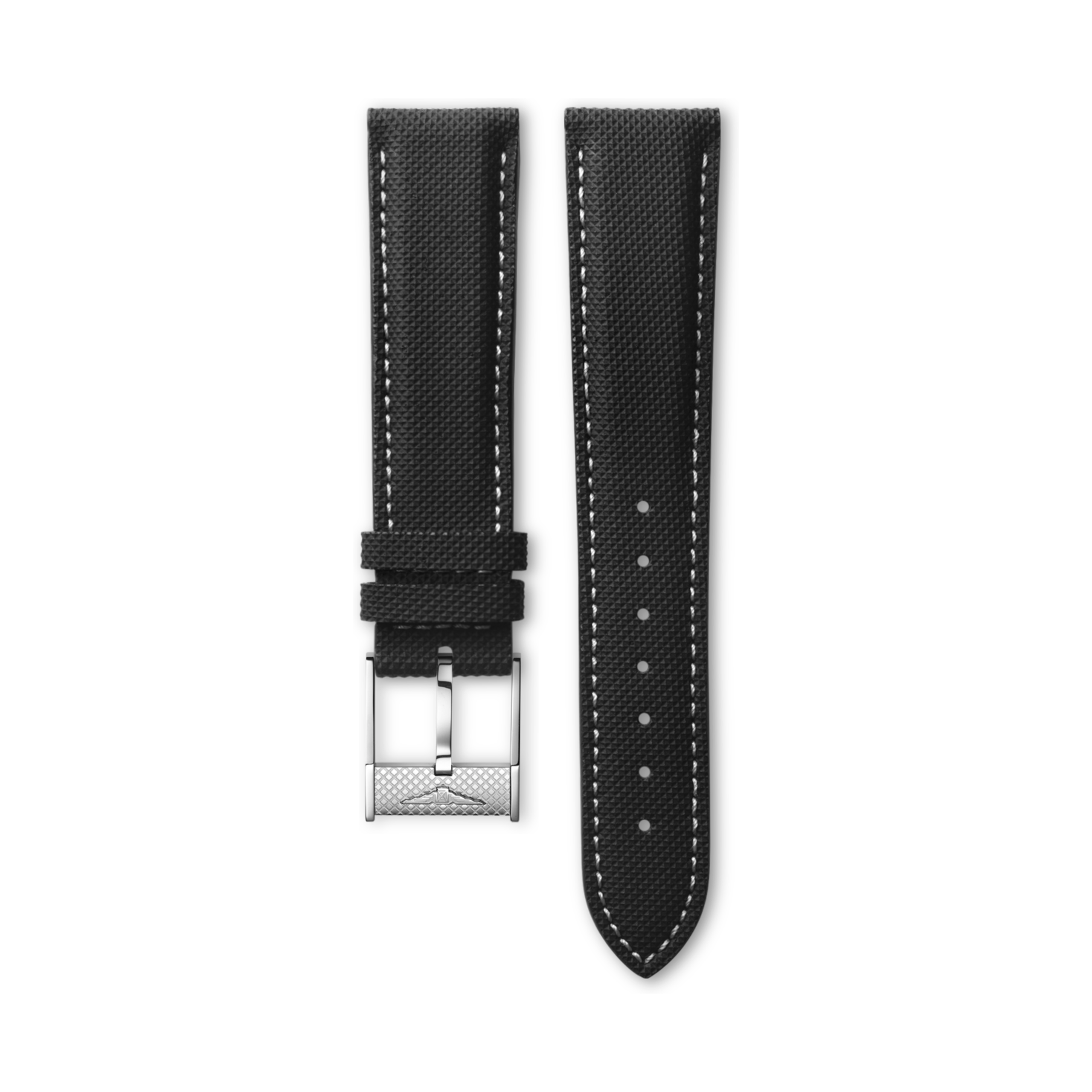 Longines Semi matt black calf leather strap - L682155300 & L649155301